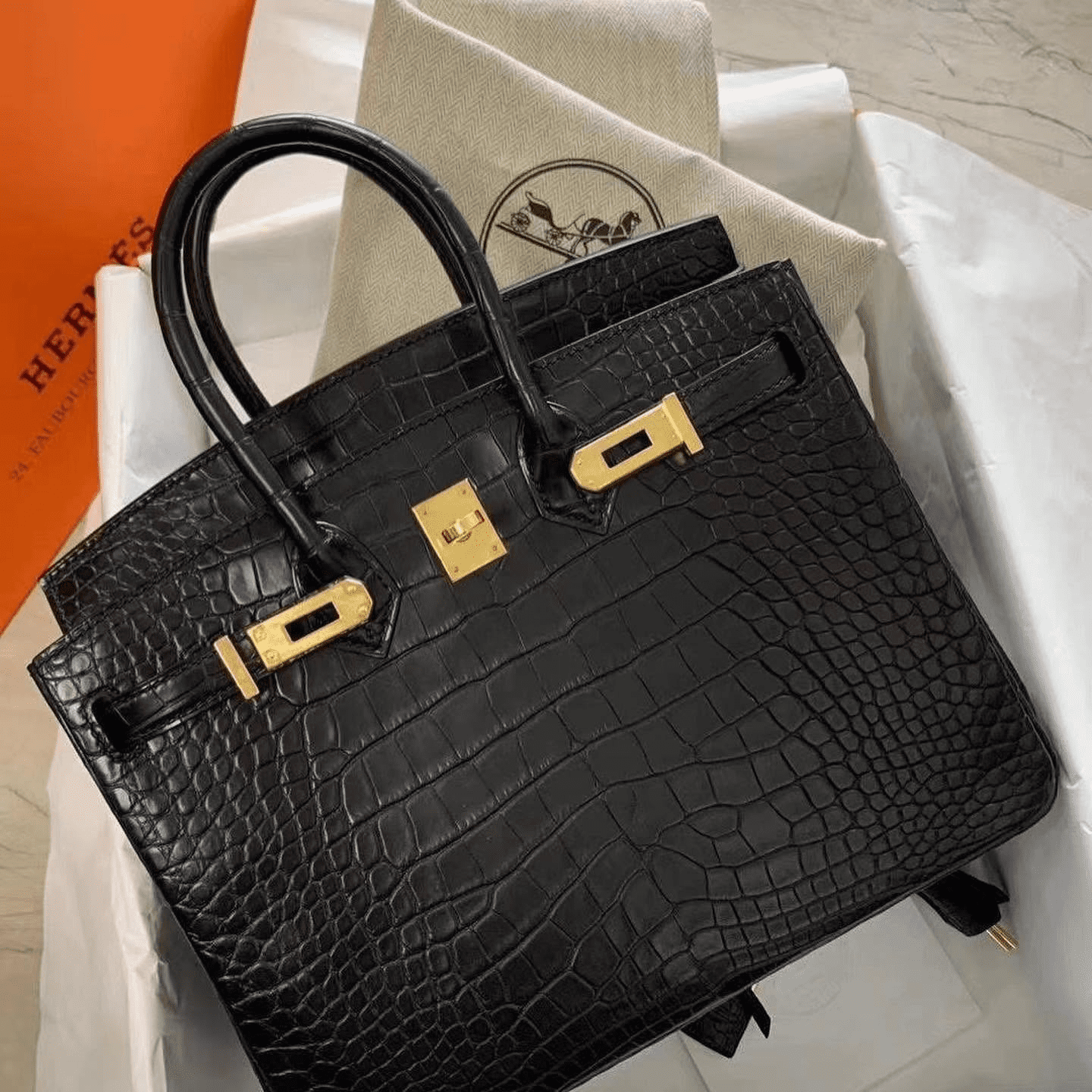 H**me5 Birkin 30 Black