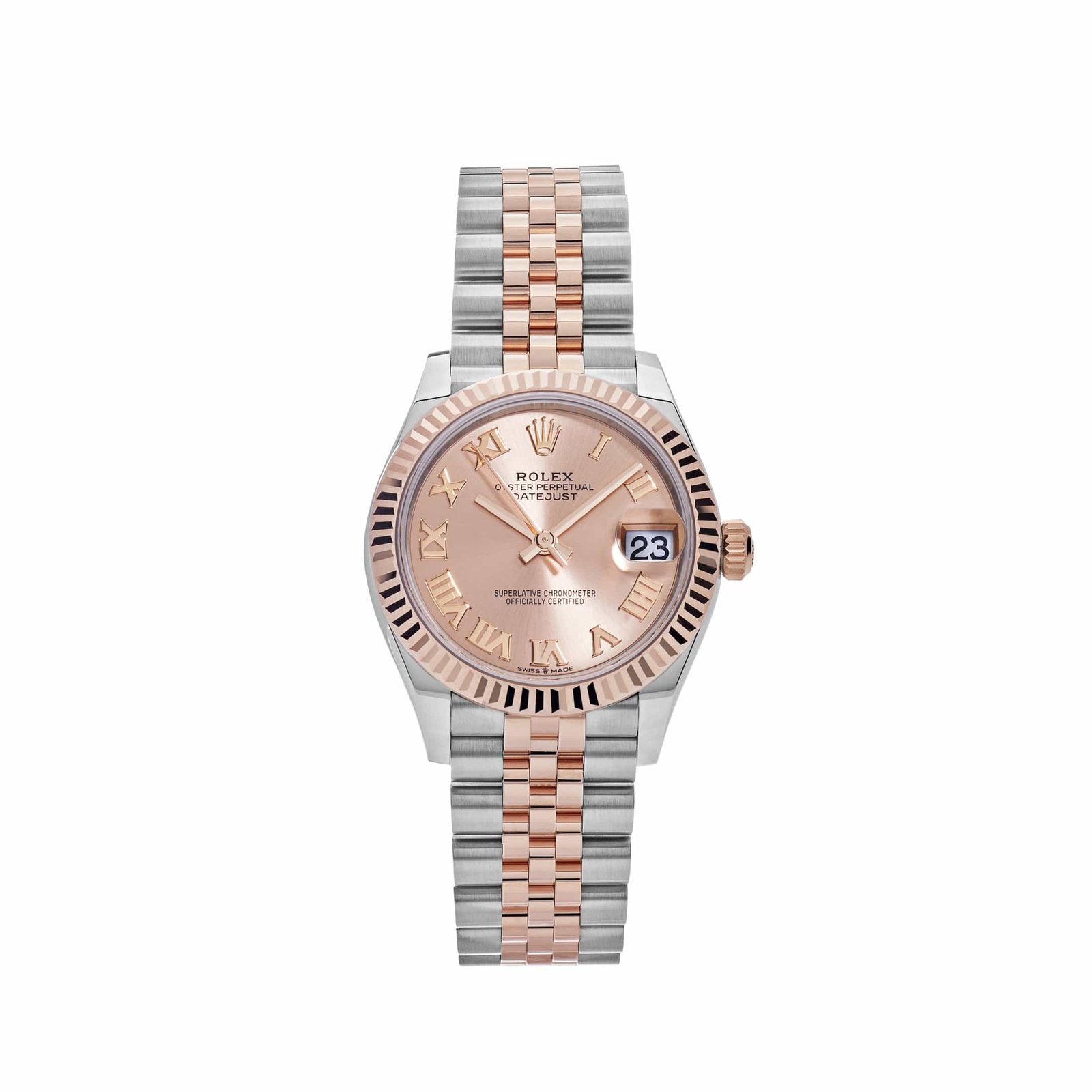 R01ex Datejust 31 278271 ‘Ladies’ Rose Gold Stainless Steel Roman Pink Dial Jubilee (2025)