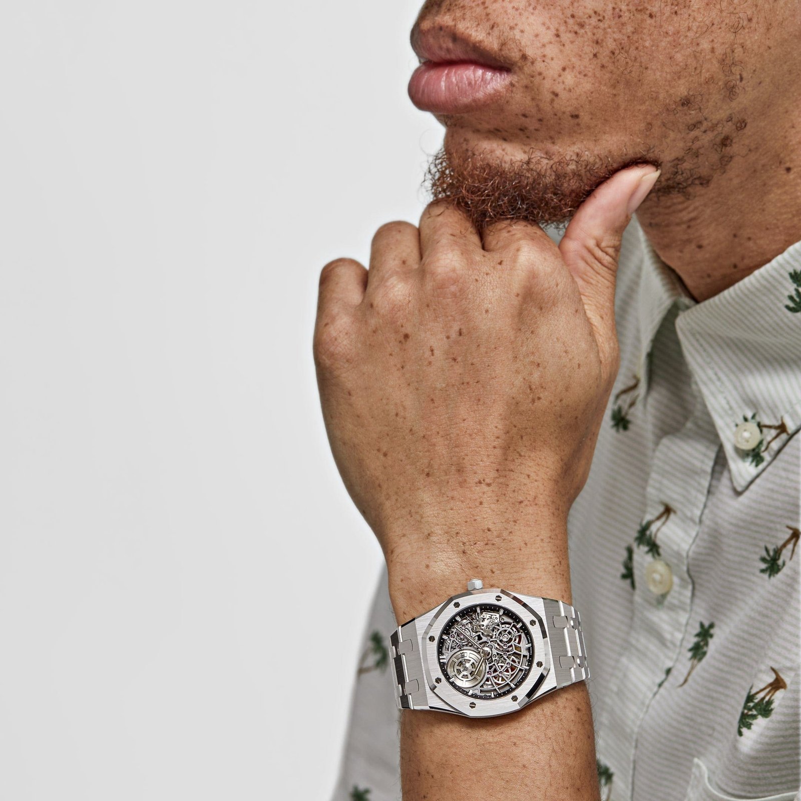 Audemars P1g*et Royal Oak 16204BC.OO.1240BC.01 ‘Jumbo’ Extra-Thin Openworked White Gold