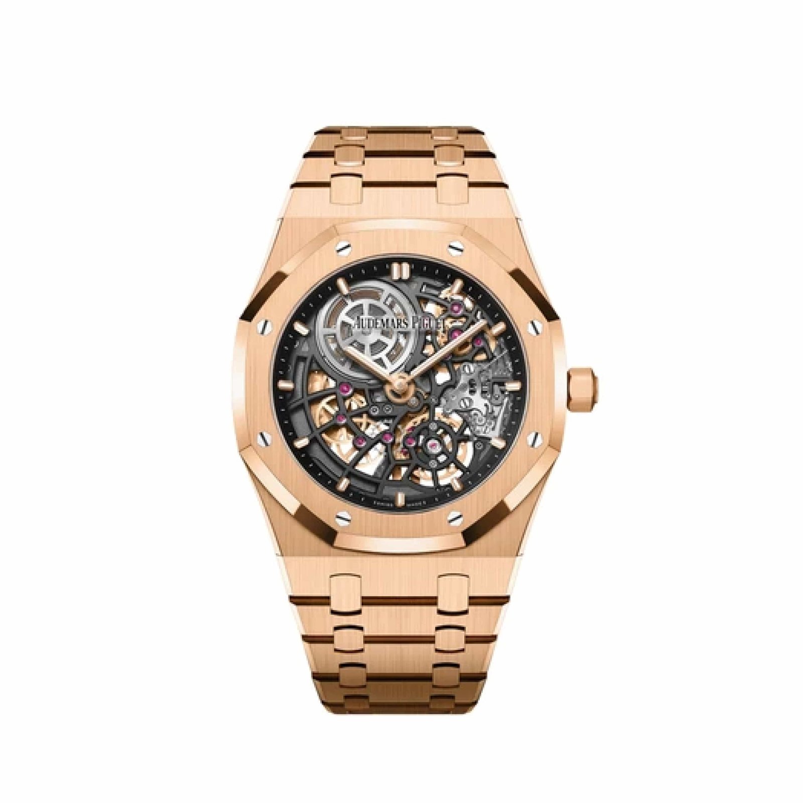 Audemars P1g*et Royal Oak 16204OR.OO.1240OR.01 ‘Jumbo’ 50th Anniversary Rose Gold Extra-Thin Openworked