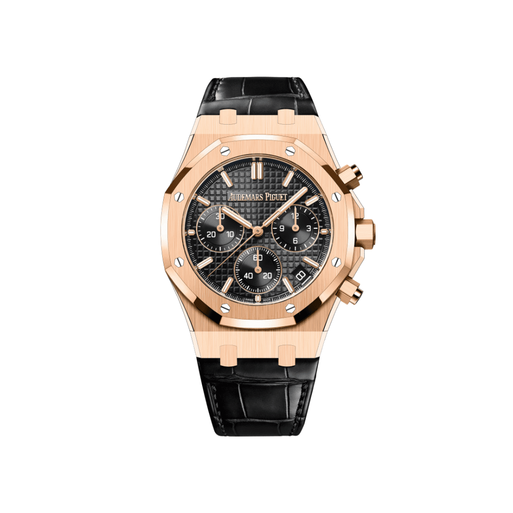 Audemars P1g*et Royal Oak 26240OR.OO.D002CR.01 Chronograph ’50th Anniversary’ Black Dial
