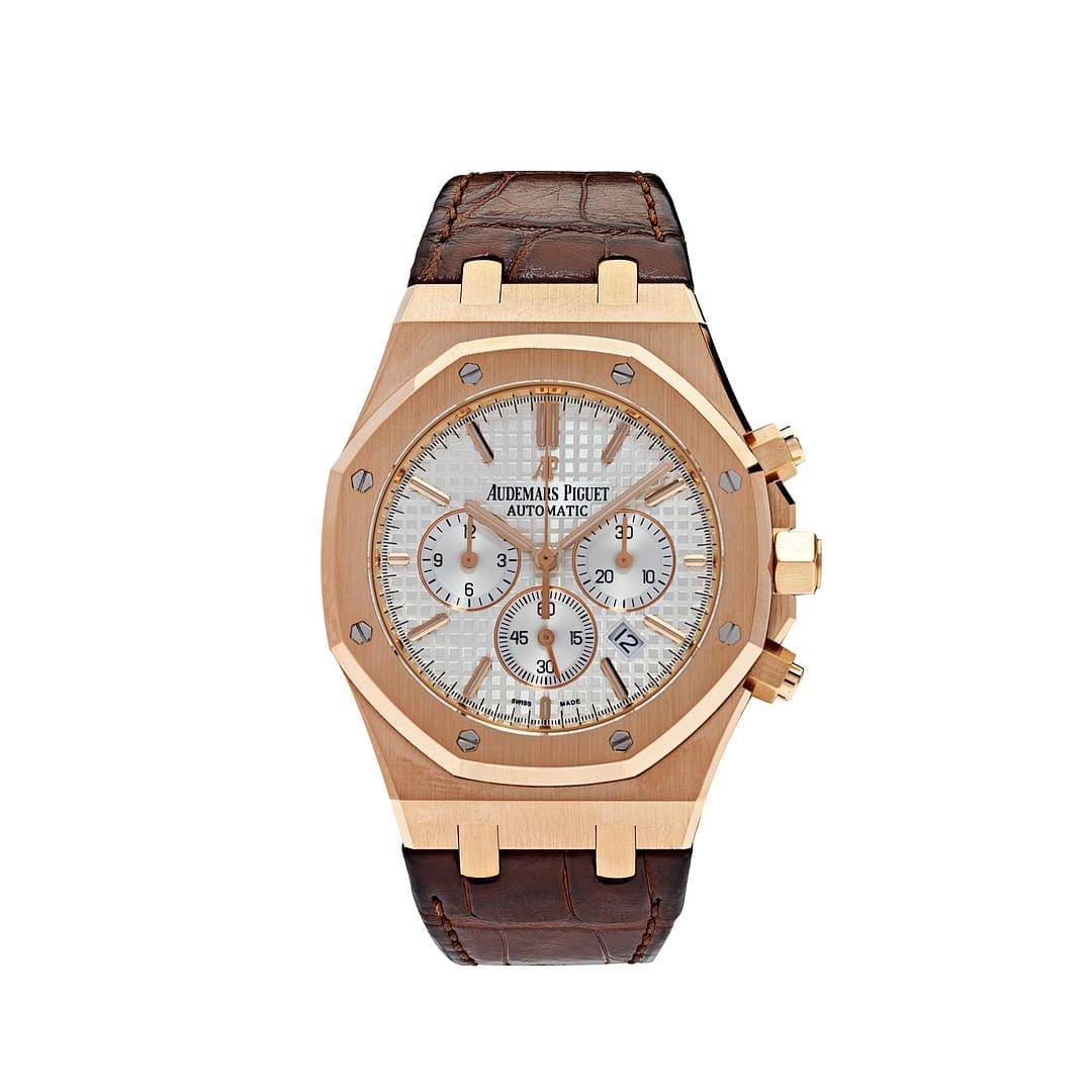 Audemars P1g*et Royal Oak 26320OR.OO.D088CR.01 Chronograph Rose Gold Silver Dial