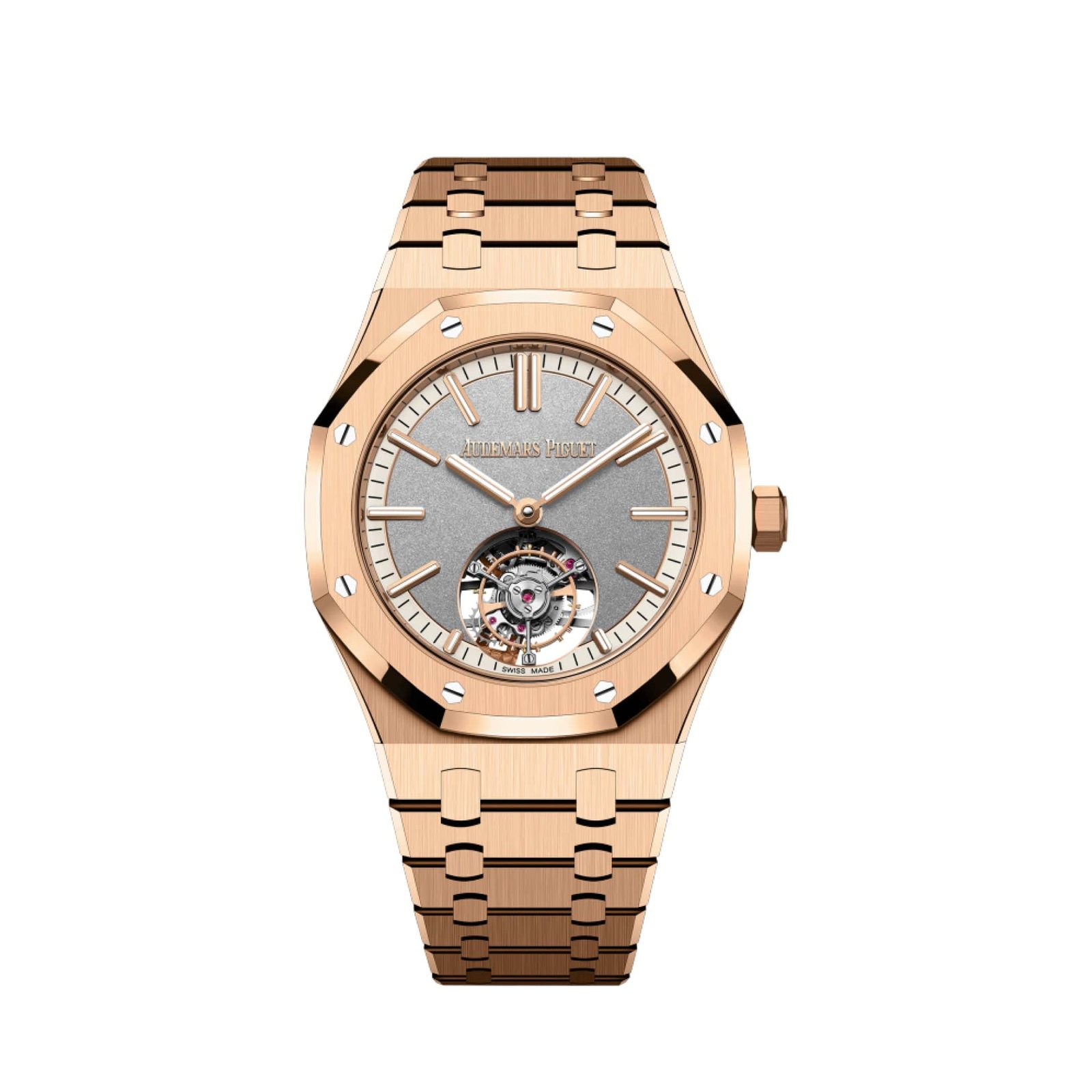 Audemars P1g*et Royal Oak 26730OR.OO.1320OR.05 Selfwinding Flying Tourbillon Rose Gold Grey Dial (2024)
