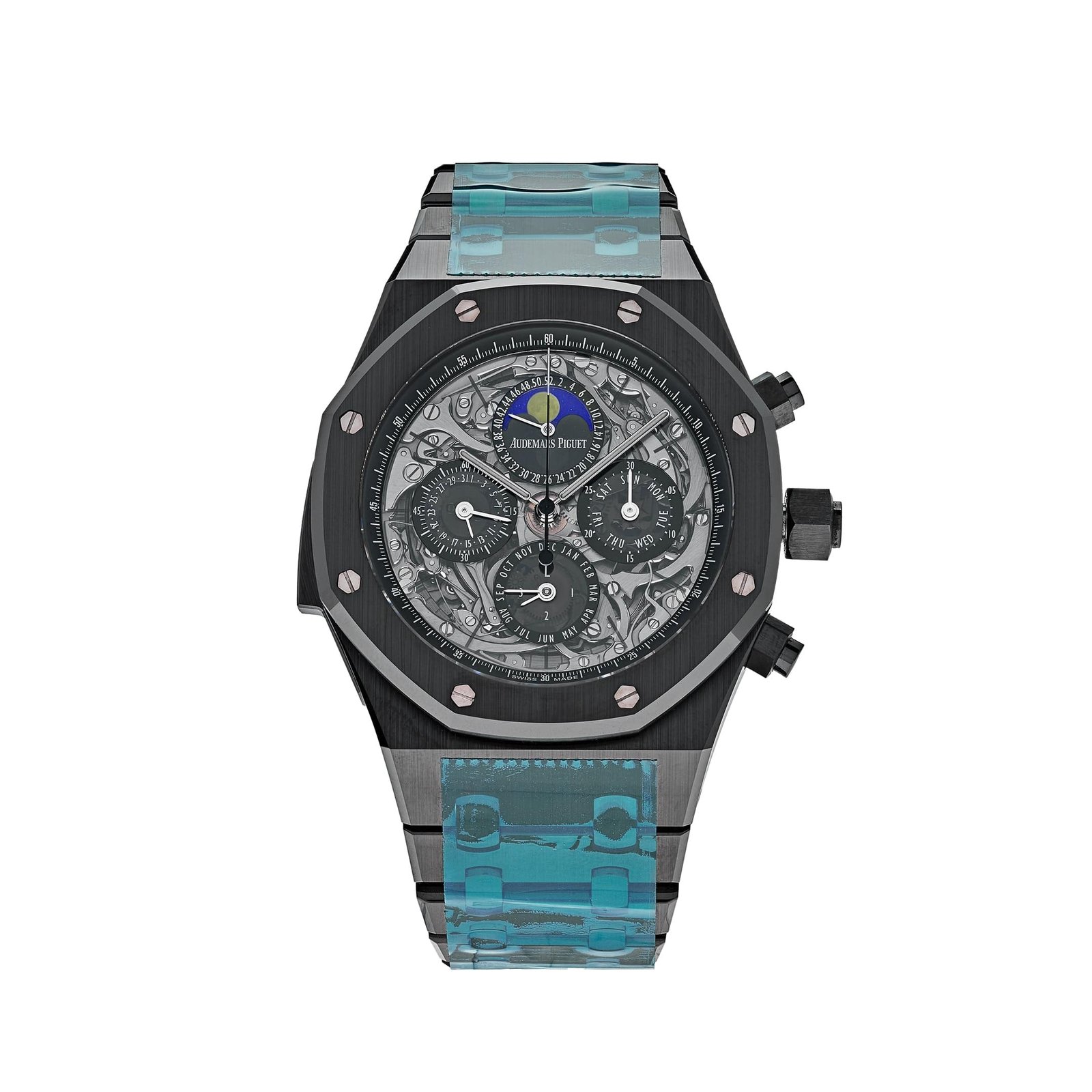 Audemars P1g*et Royal Oak 26605CE.00.1248CE.98 Grand Complications Perpetual Calendar Black Ceramic