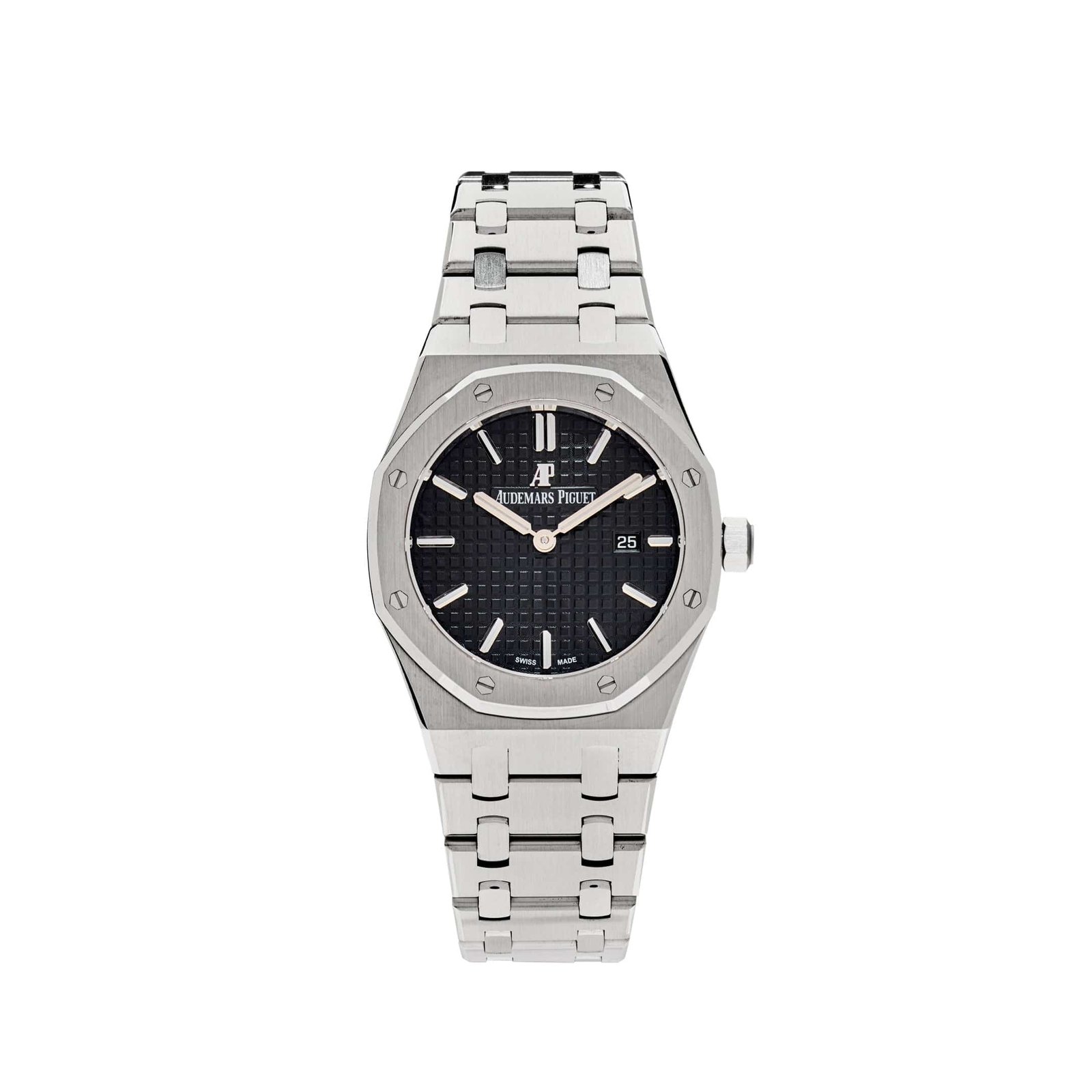 Audemars P1g*et Royal Oak 67650ST.OO.1261ST.01 Lady Quartz Steel Black Dial