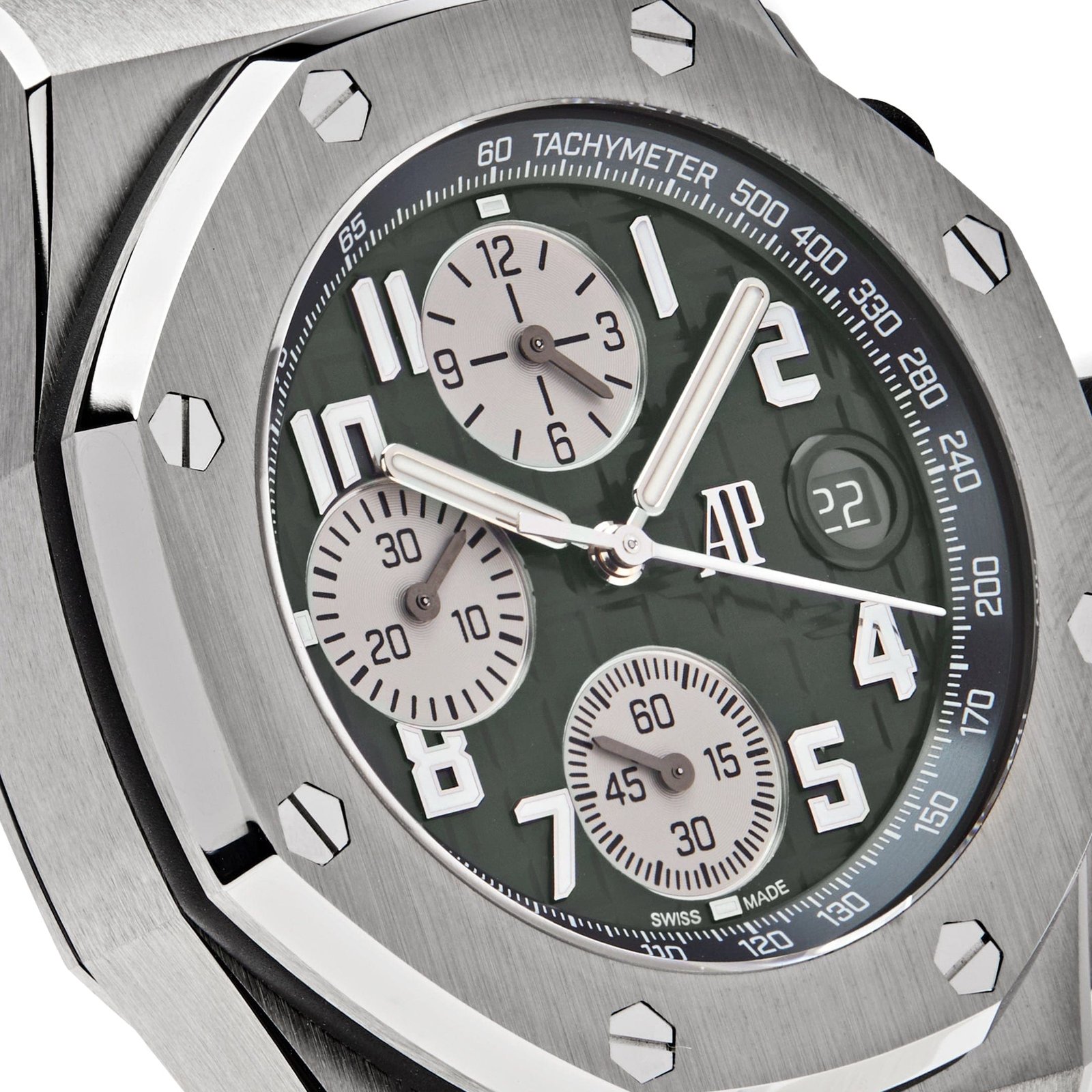 Audemars P1g*et Royal Oak Offshore 26238TI.OO.A056CA.01 Chronograph Titanium Green Dial