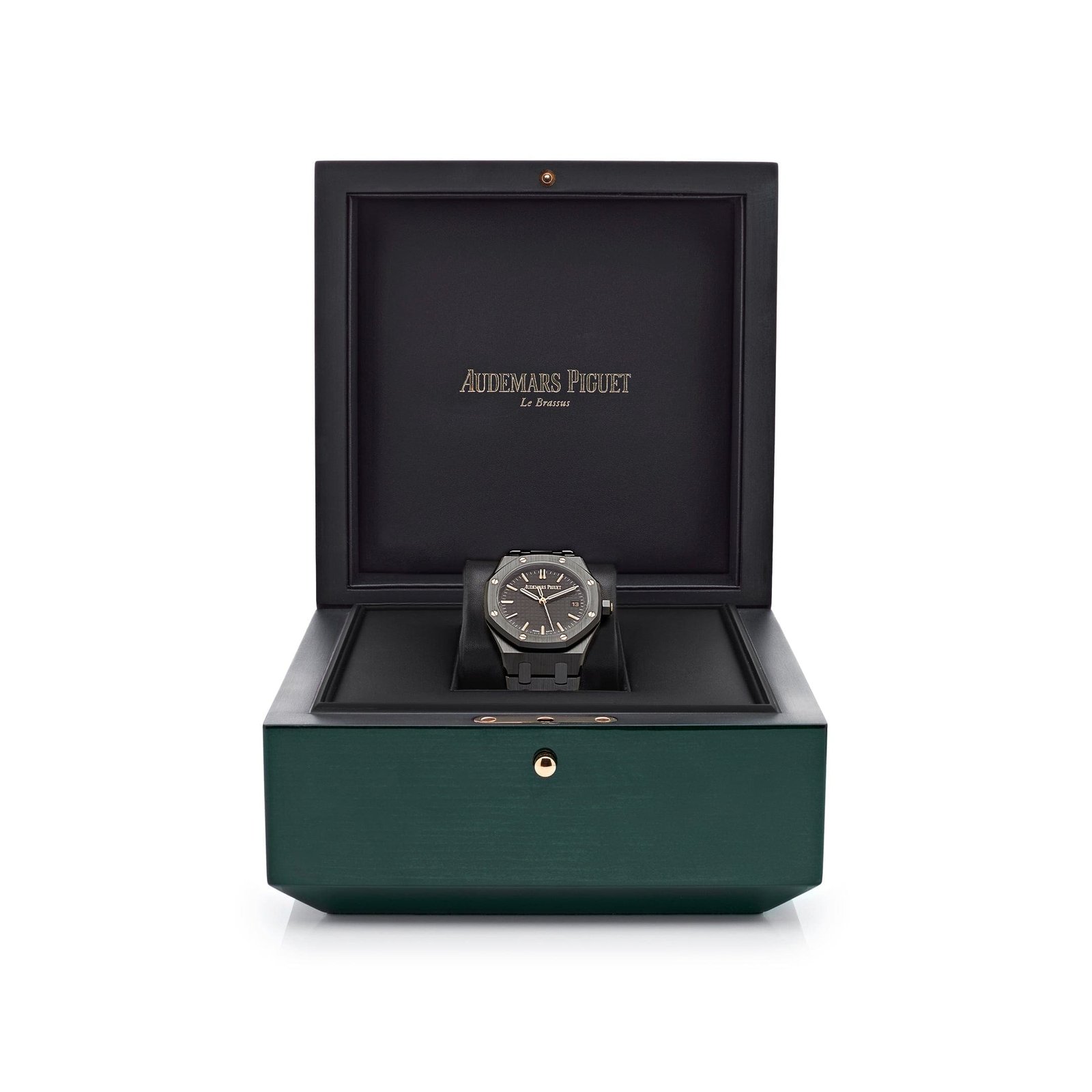 Audemars P1g*et Royal Oak Selfwinding 77350CE.OO.1266CE.01 ‘Ladies’ Black Ceramic Black Dial