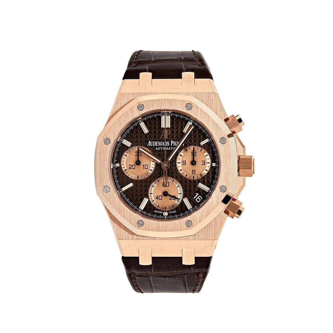 Audemars P1g*et Royal Oak Selfwinding Chronograph Rose Gold Brown Dial 26239OR.OO.D821CR.01