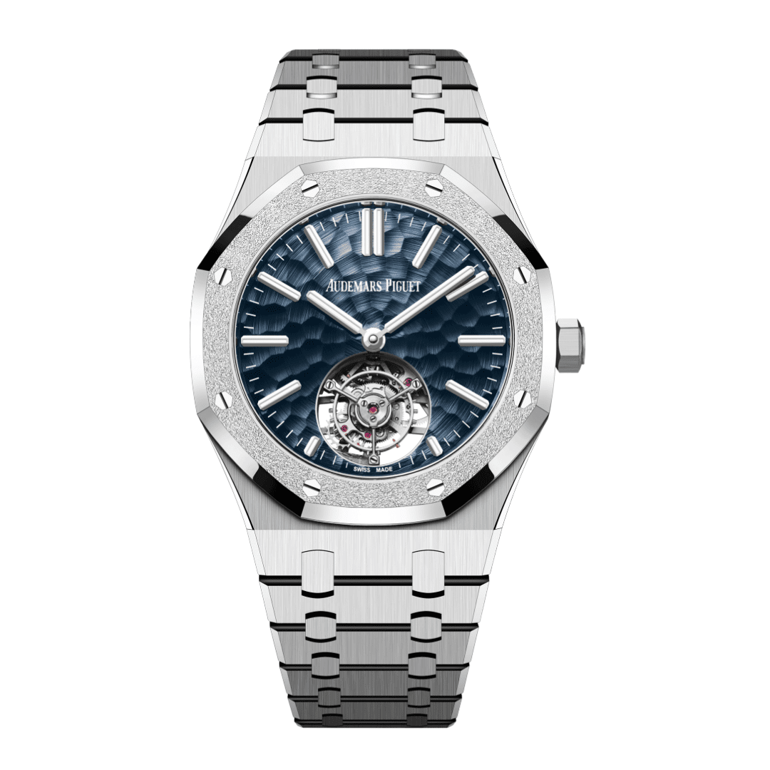 Audemars P1g*et Royal Oak Selfwinding Tourbillon White Gold Blue Dial 26730BC.GG.1320BC.01