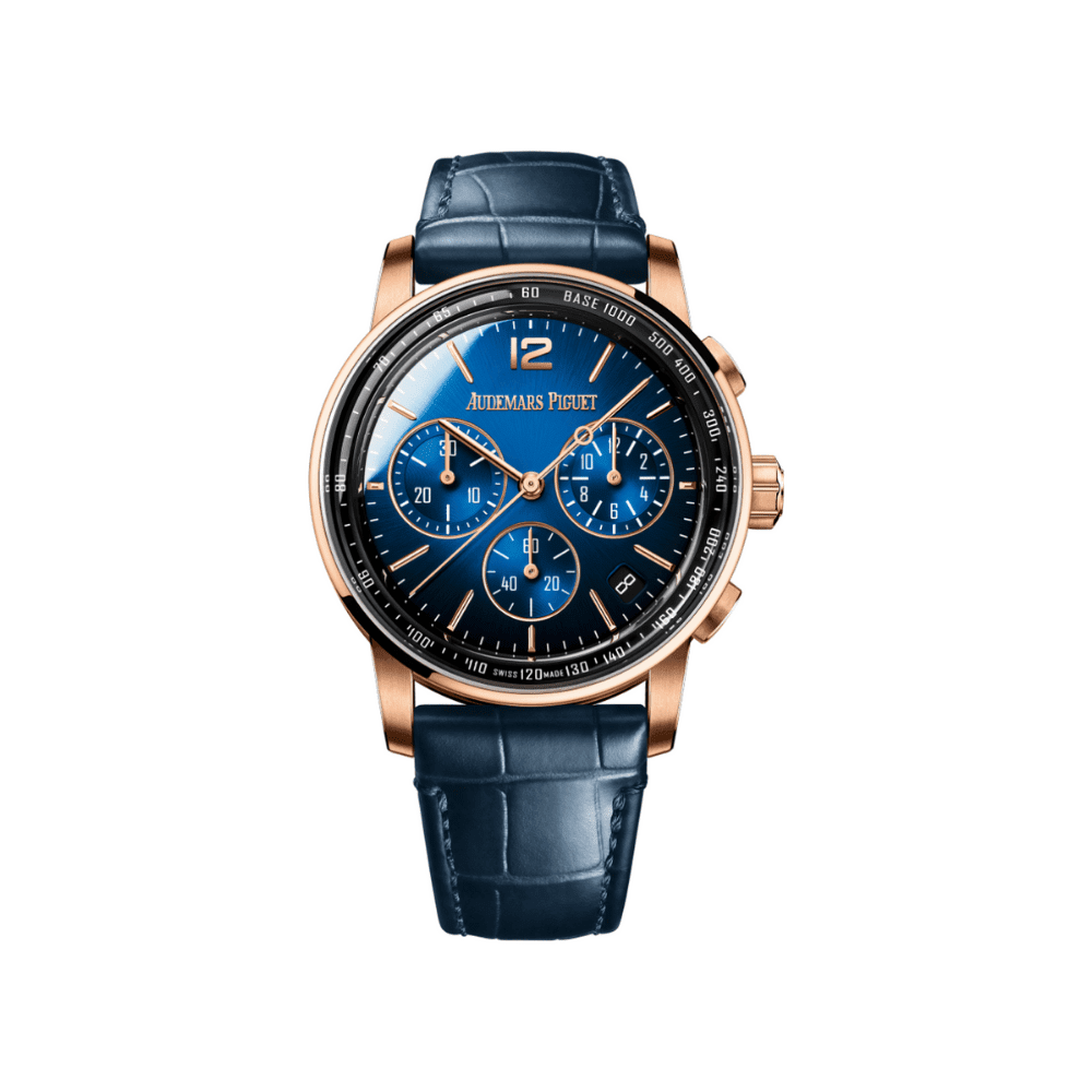 Audemars P1g*et Selfwinding Chronograph Code 11.59 26393OR.OO.A028CR.01 Lacquered Blue Dial
