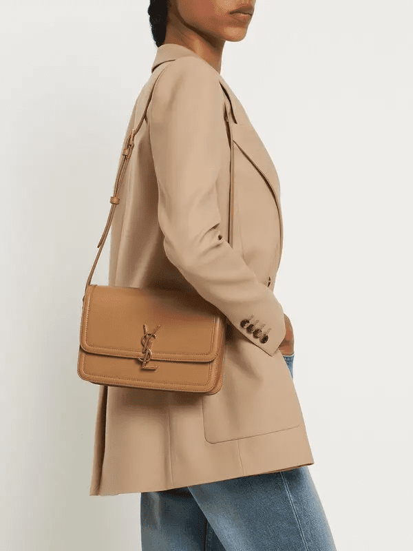 Sa1nt Lau*nt solferino medium leather shoulder bag
