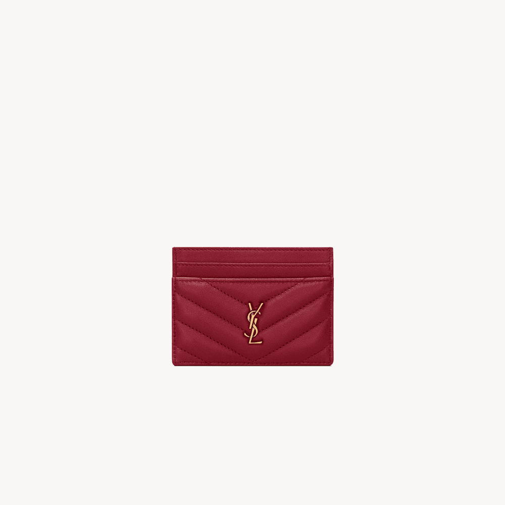 Sa1nt Lau*nt CASSANDRE card case in lambskin