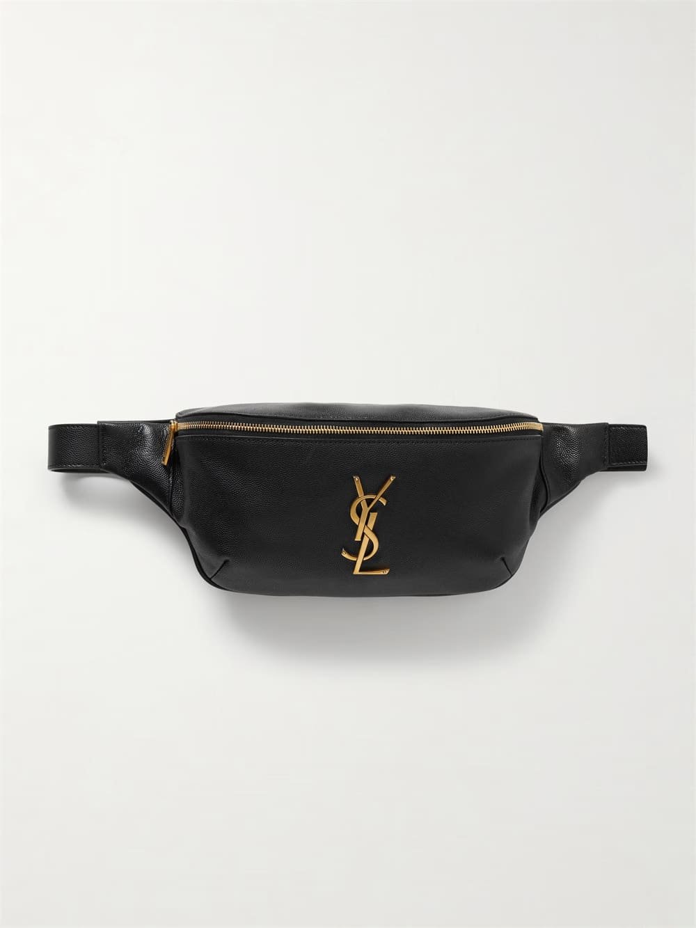 Sa1nt Lau*nt Cassandre textured-leather belt bag