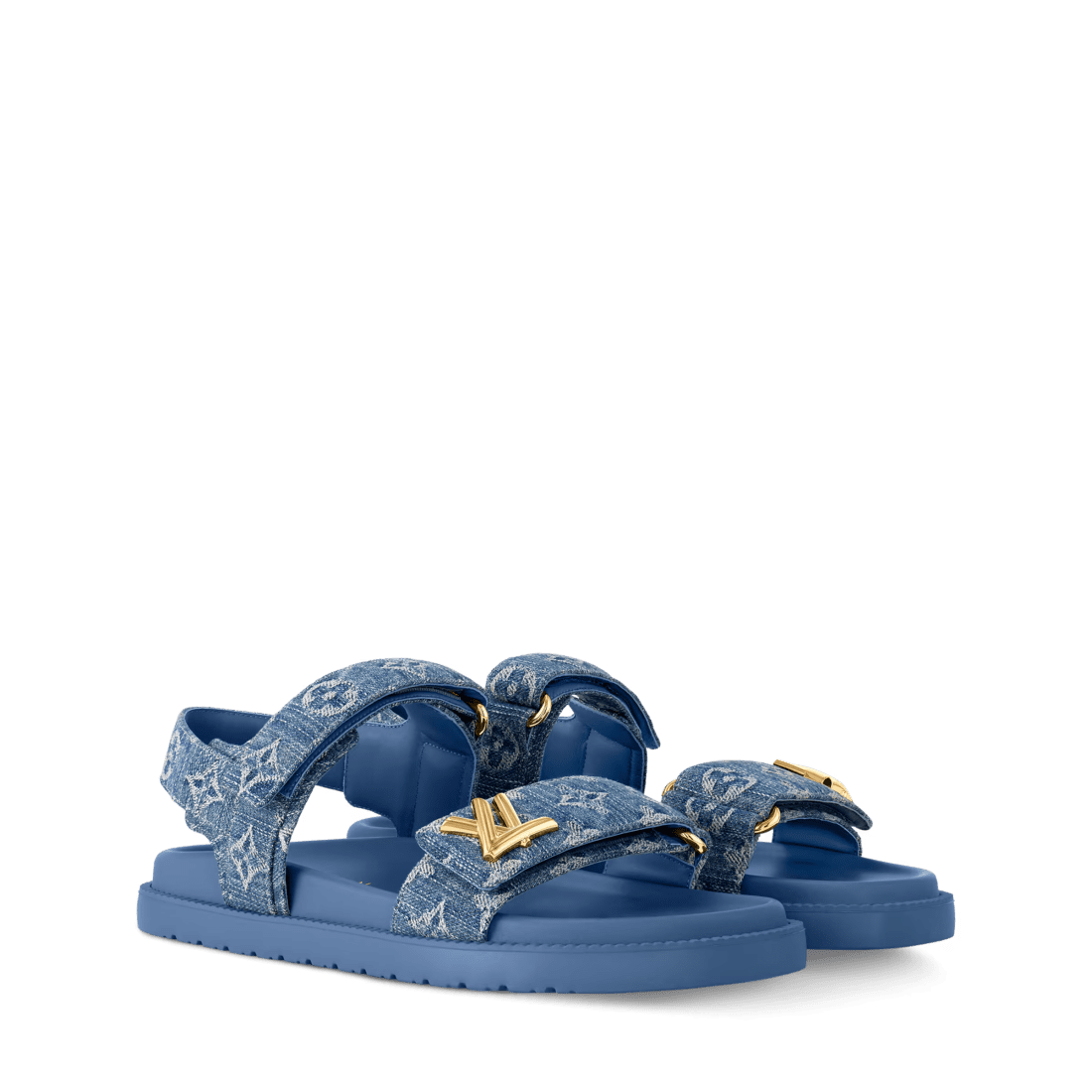 L0vis Vvtt0n 1ADIDS LV Sunset Flat Comfort Sandal