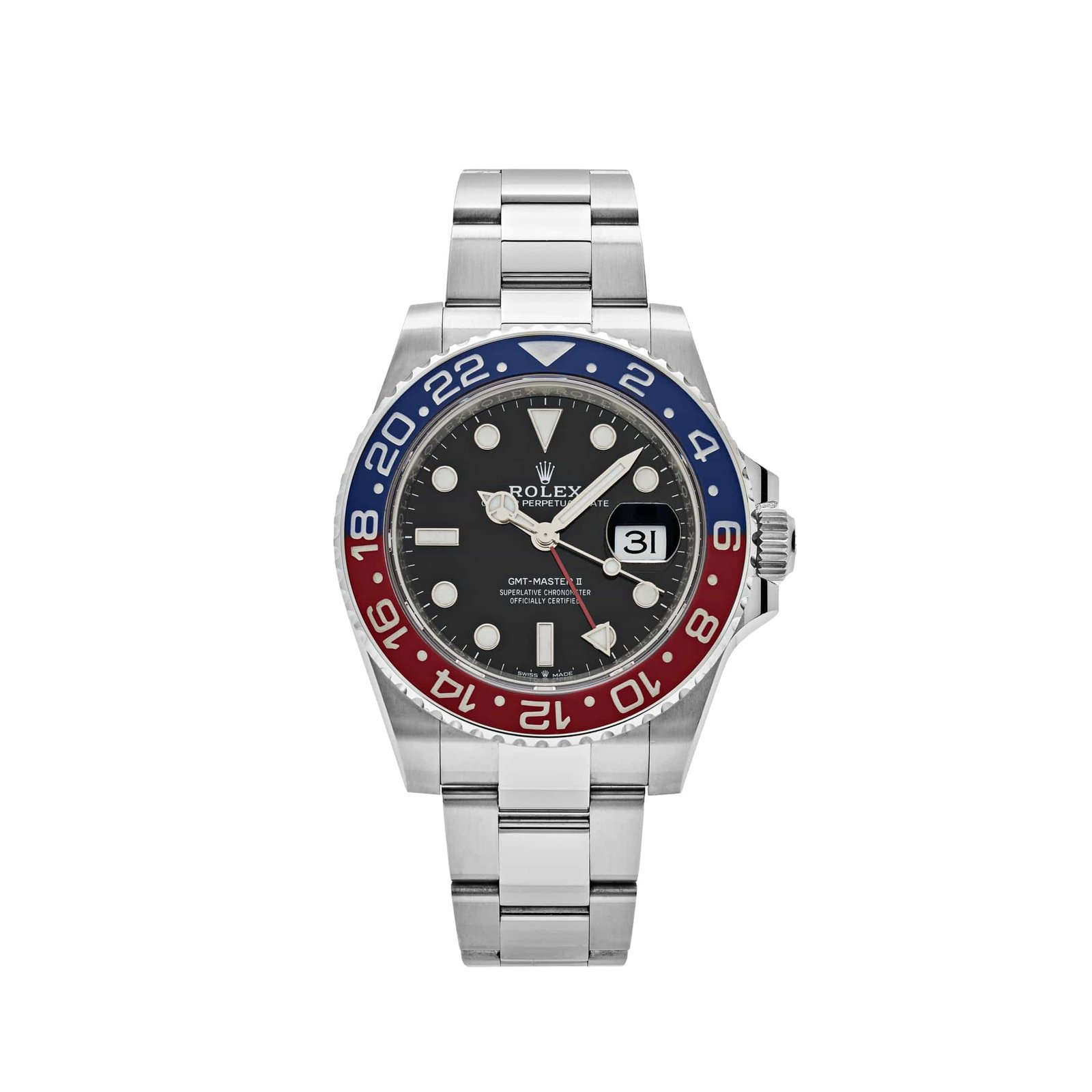 R01ex GMT-Master II 126710BLRO ‘Pepsi’ Stainless Steel Black Dial Oyster (2022)