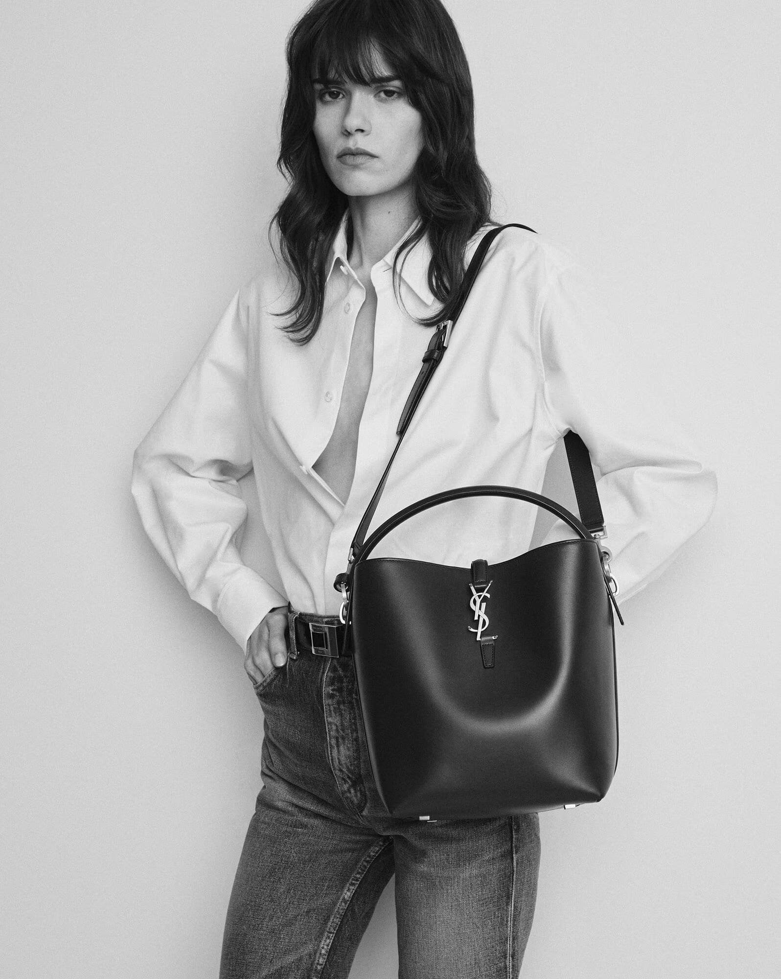 Sa1nt Lau*nt LE 37 IN SHINY LEATHER