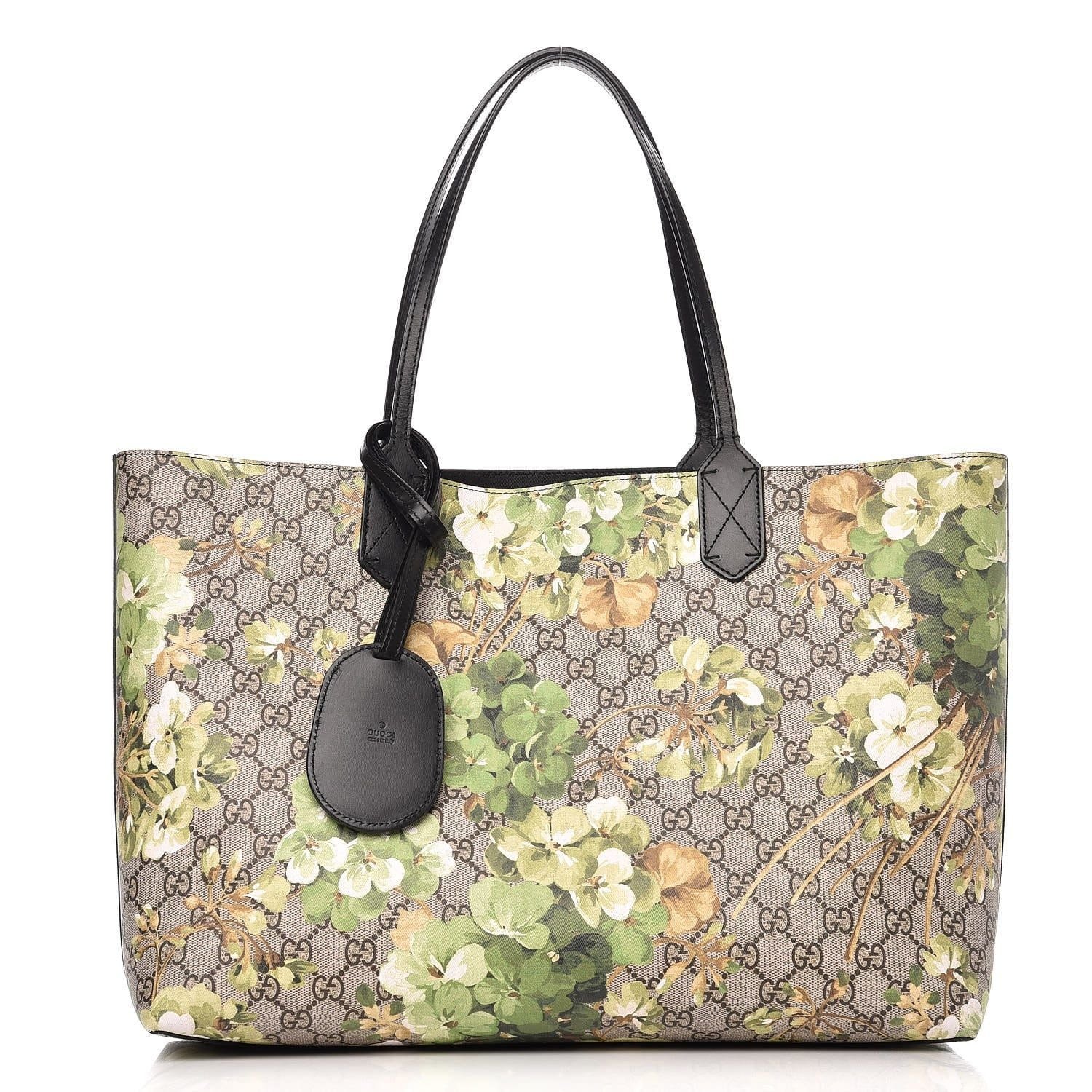 Gvc*1  Svp*me Monogram Blooms Medium Reversible Tote