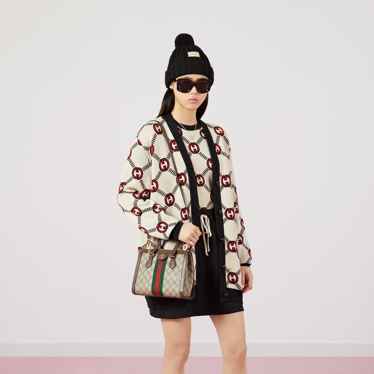 Gvc*1 OPHIDIA SMALL GG TOTE BAG