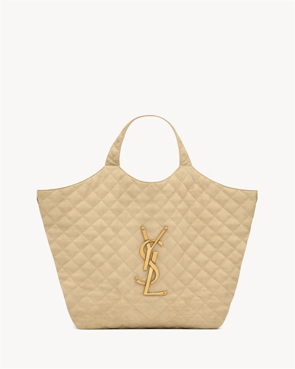 Sa1nt Lau*nt Nubuck Suede Quilted Maxi Icare Shopping
