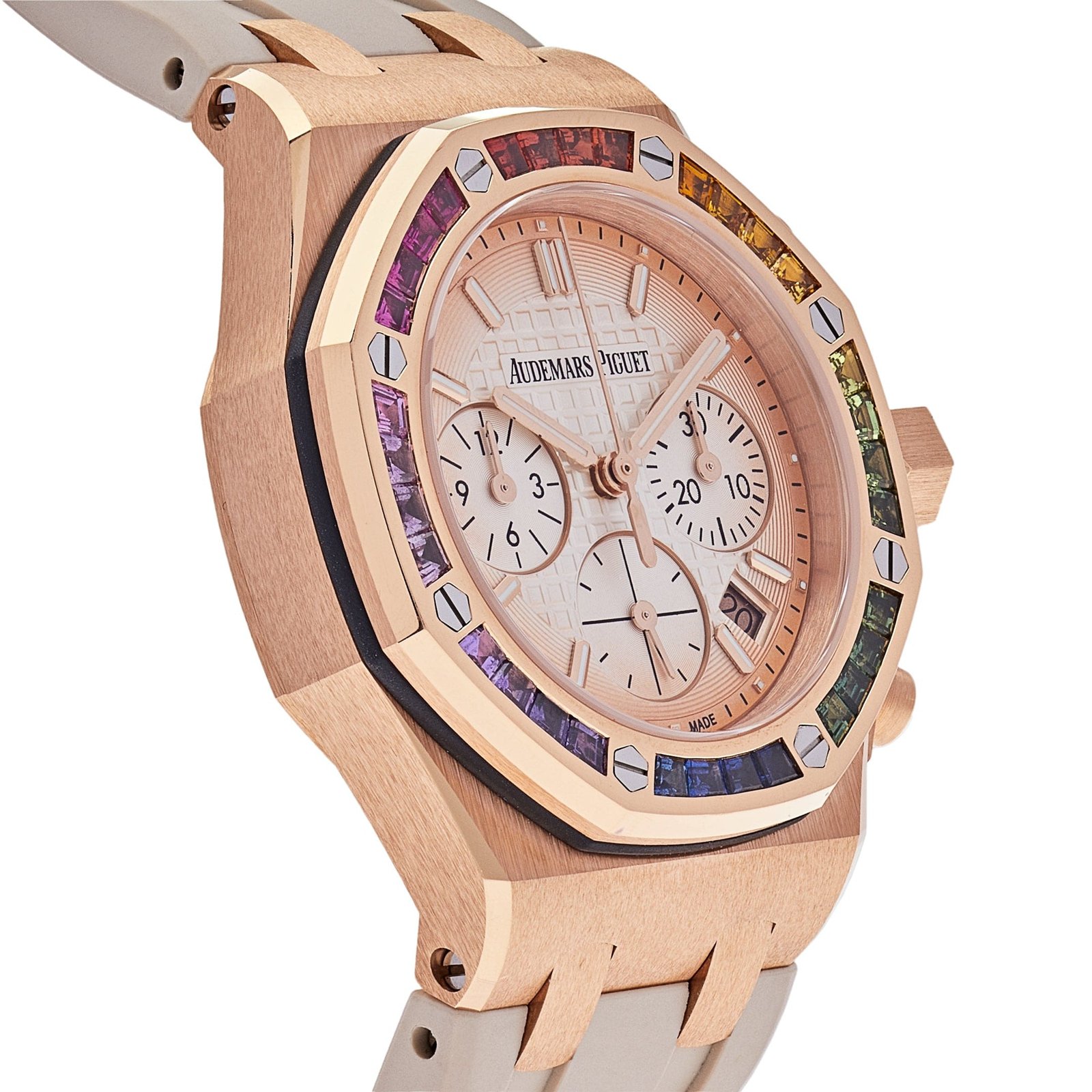 Audemars P1g*et Royal Oak Offshore 26236OR.YY.D085CA.01 Selfwinding Chronograph Rainbow Bezel