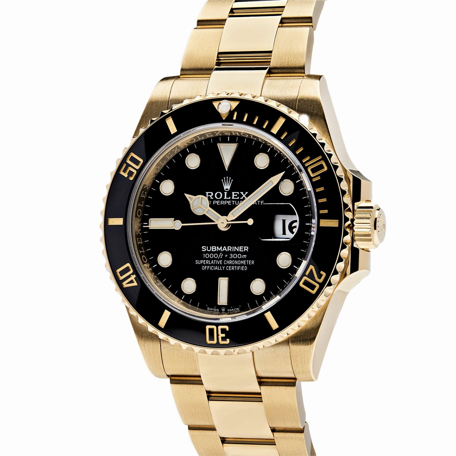 R01ex Submariner Date 126618LN Yellow Gold Black Dial (2025)