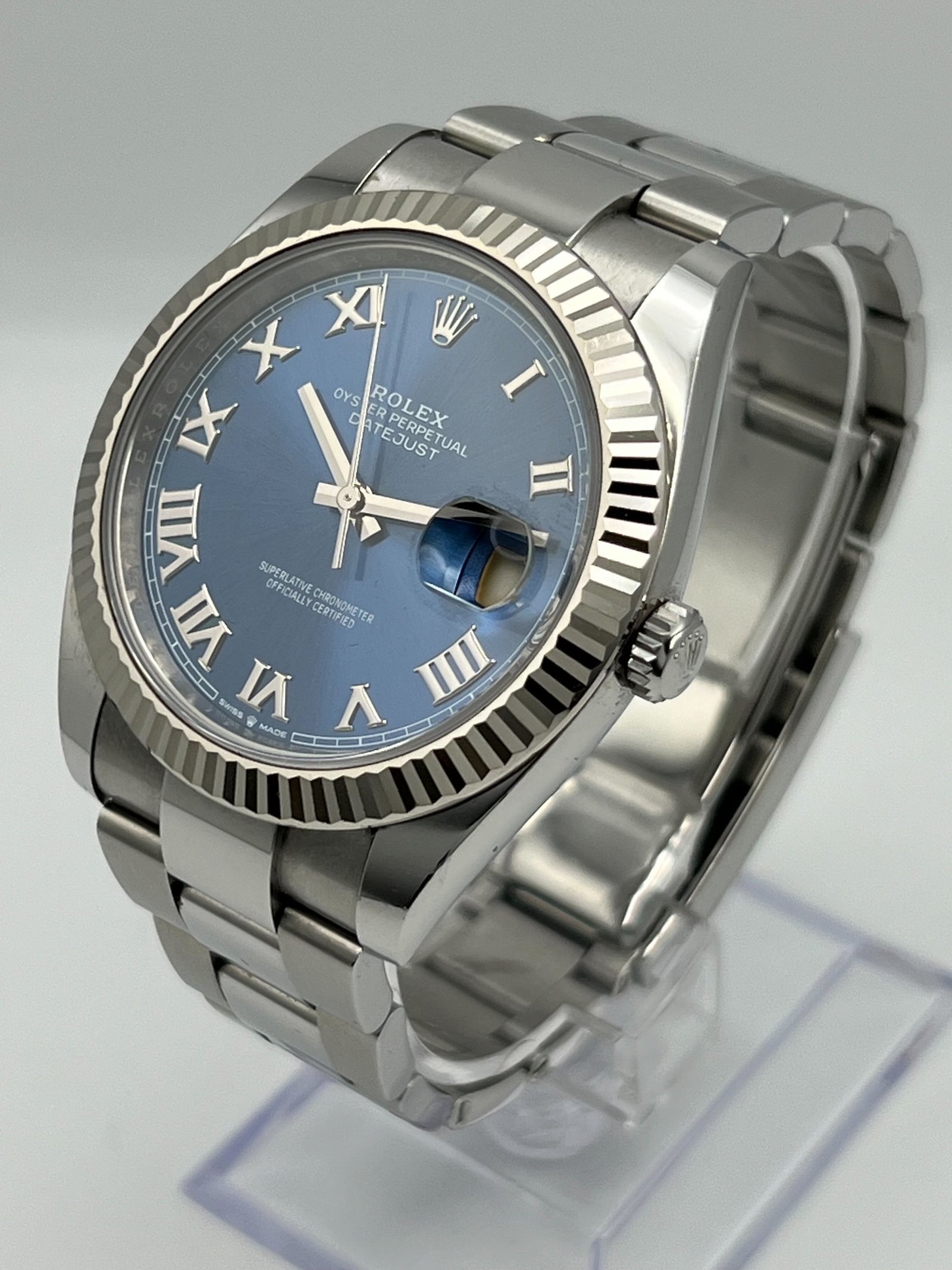 R01ex Datejust 41 126334 Stainless Steel Blue Dial Oyster (2021)