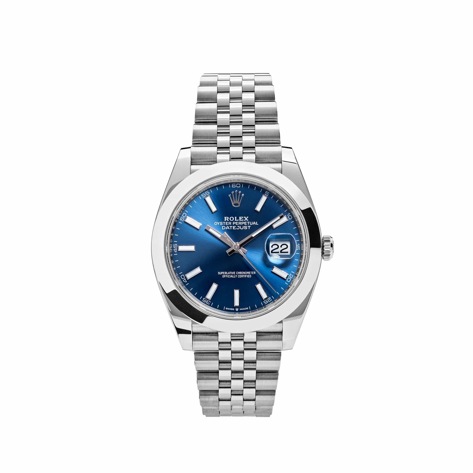 R01ex Datejust 41 126300 Stainless Steel Blue Dial Jubilee