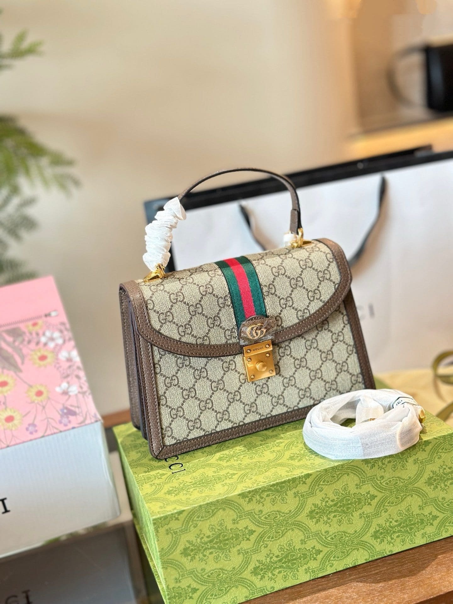 Gvc*1 OPHIDIA TOP HANDLE SMALL BAG
