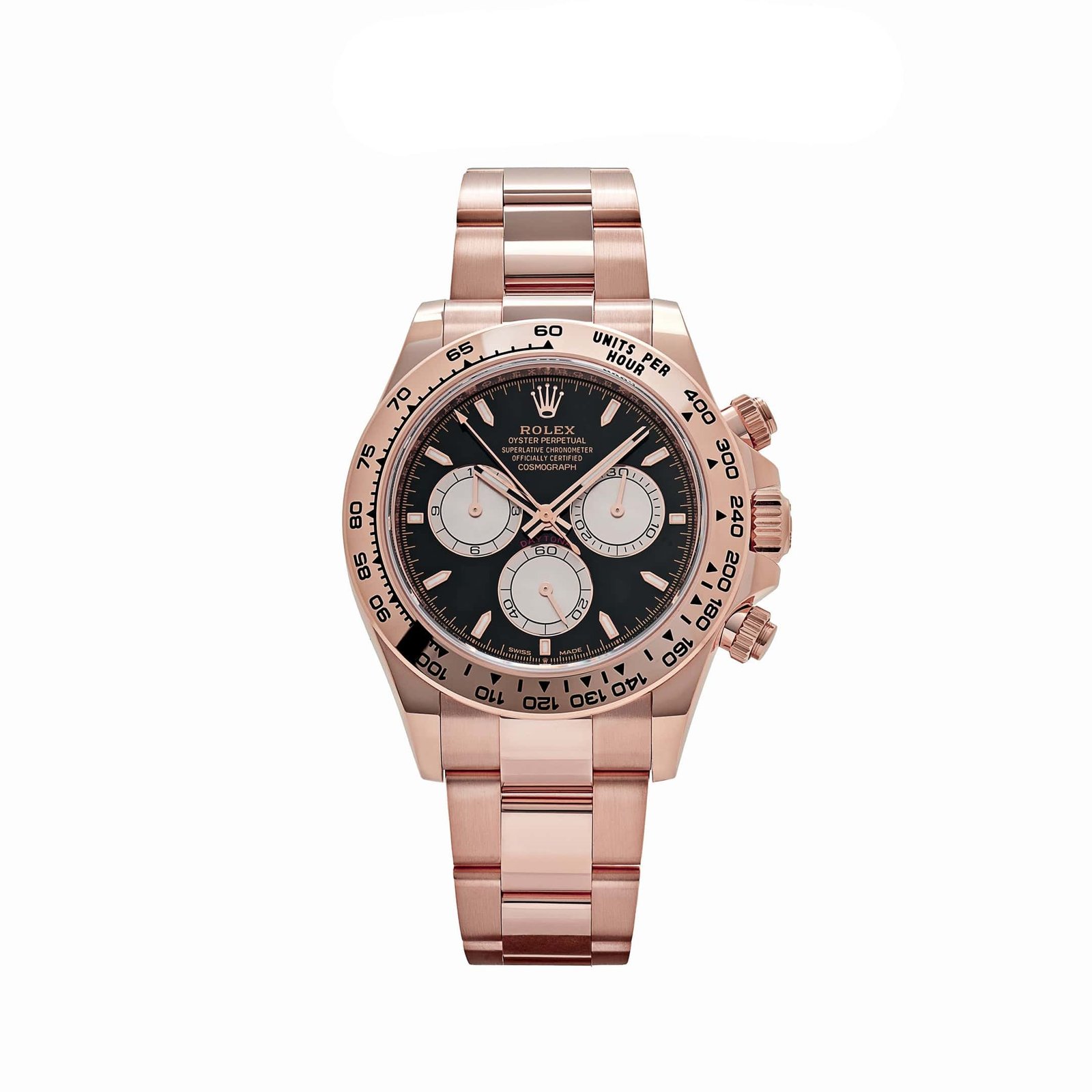 R01ex Daytona 126505 Rose Gold Bright Black Dial (2024)