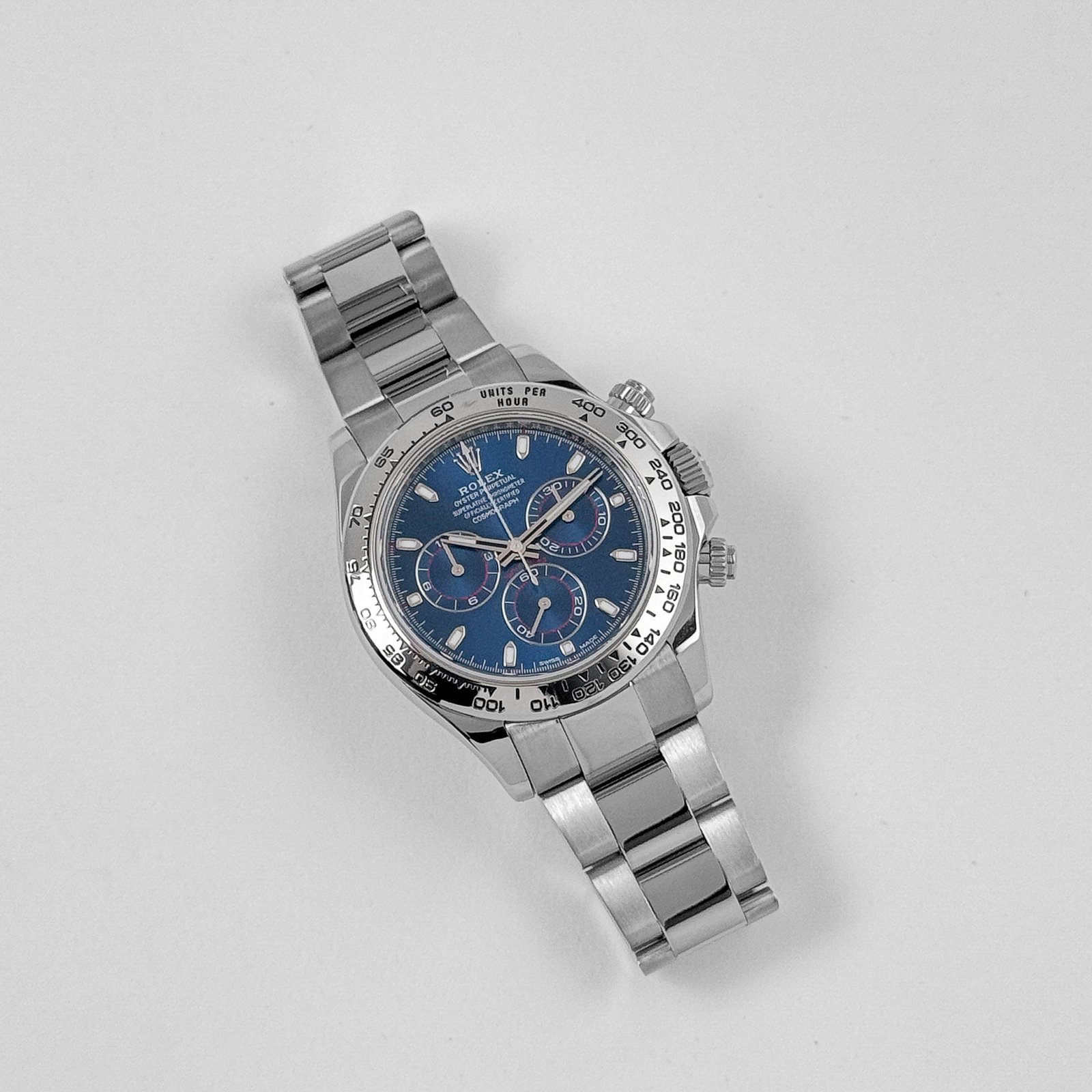 R01ex Daytona 116509 White Gold Blue Dial (2022)