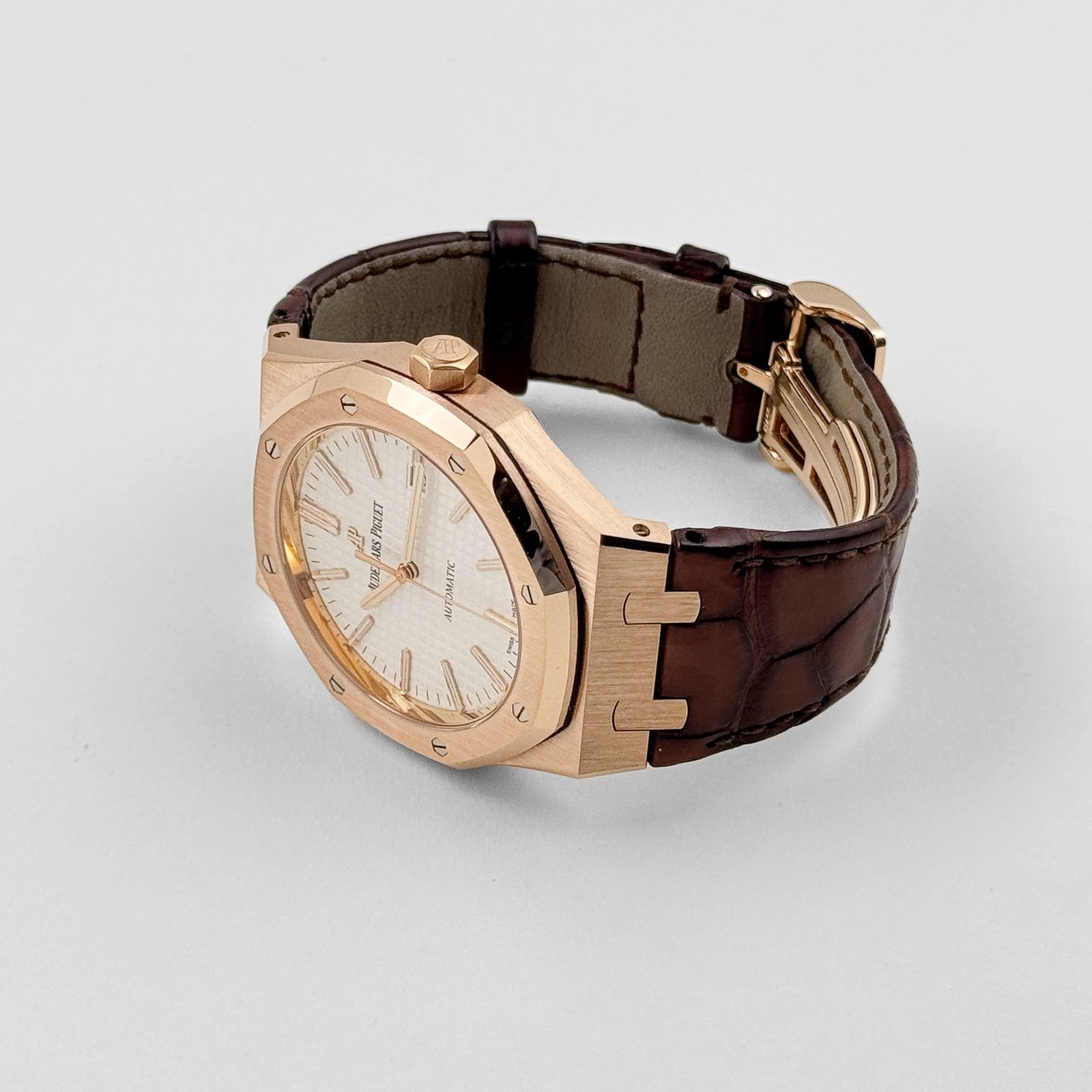 Audemars P1g*et Royal Oak 15400OR.OO.D088CR.01 Selfwinding Rose Gold Silver Dial (2017)