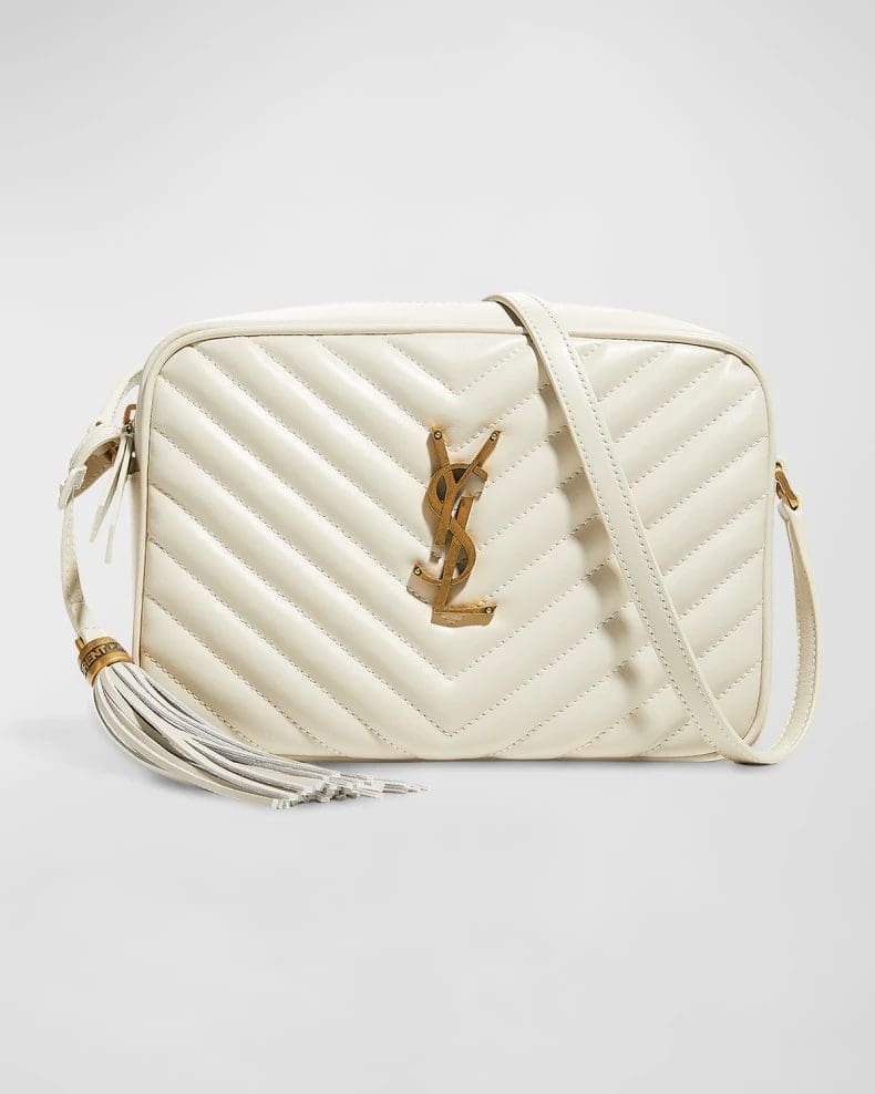 Sa1nt Lau*nt Lou Medium Y51 Camera Bag with Tassel in Quilted Leather