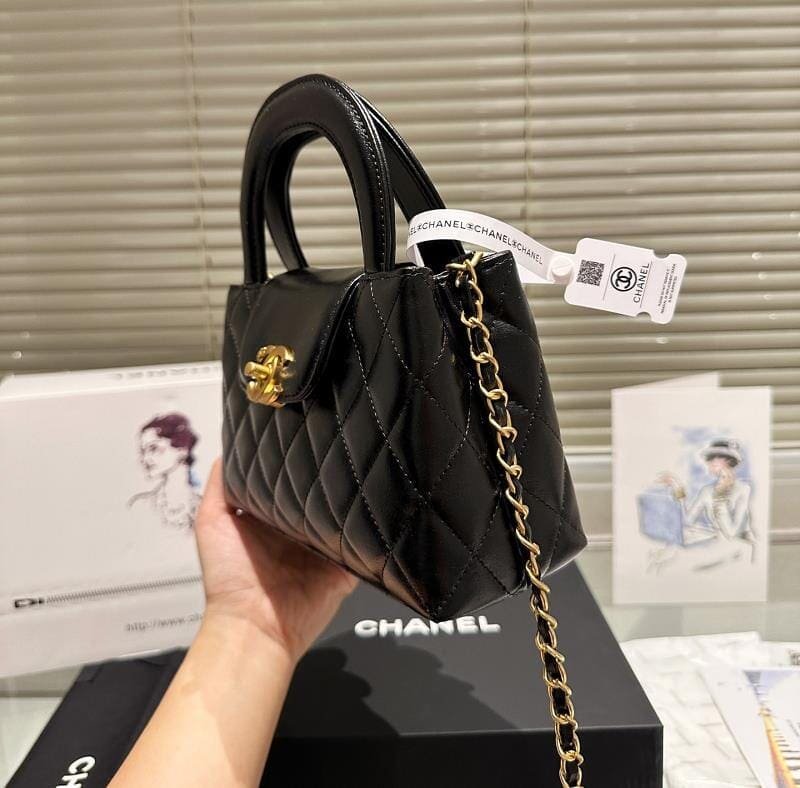 Ch**el MINI SHOPPING BAG BLACK