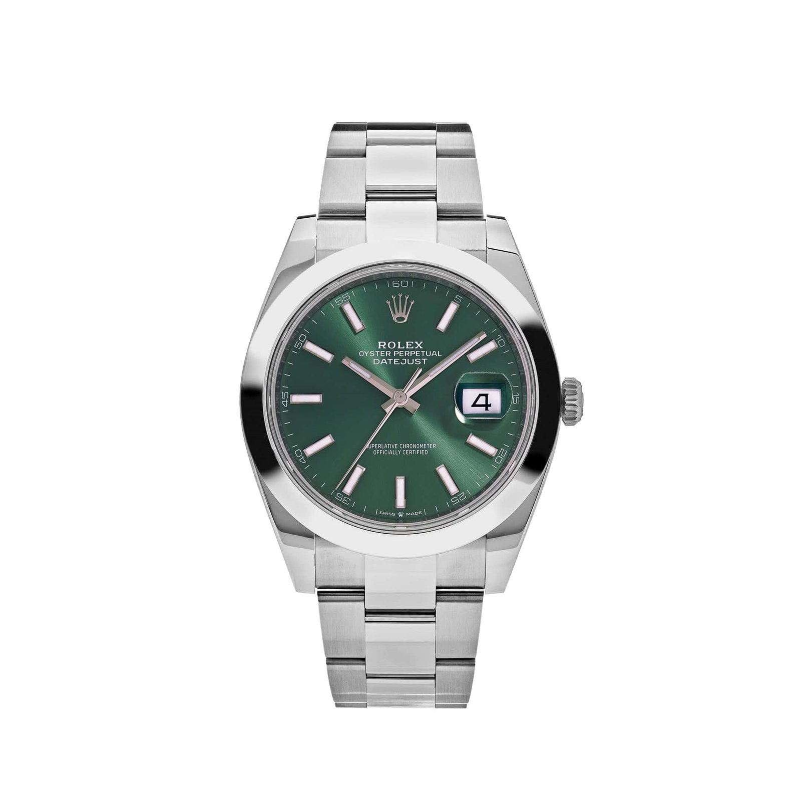R01ex Datejust 41 126300 Stainless Steel Green Dial Oyster (2025)