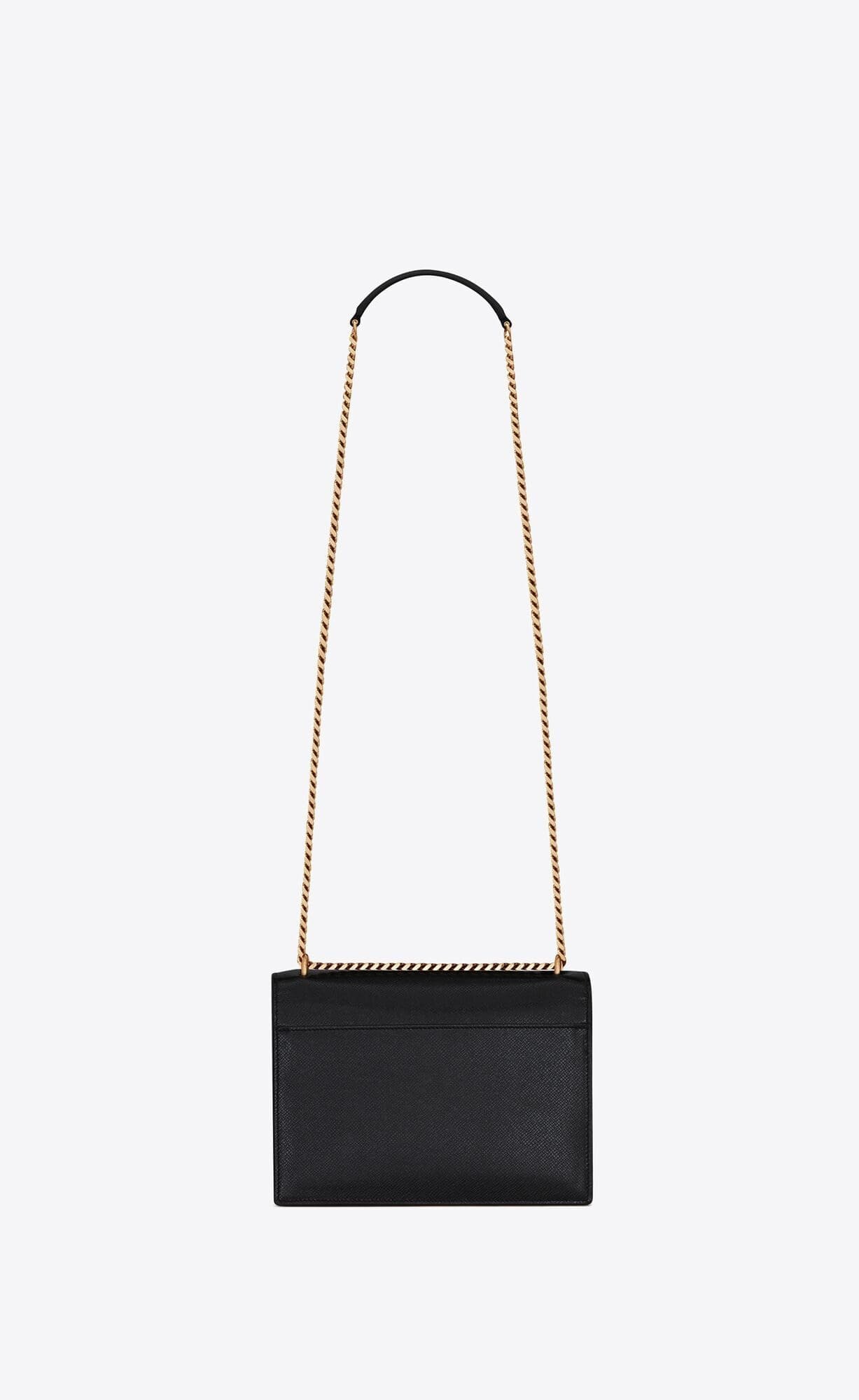 Sa1nt Lau*nt SUNSET MEDIUM BARK TEXTURED EMBOSSED HANDBAG