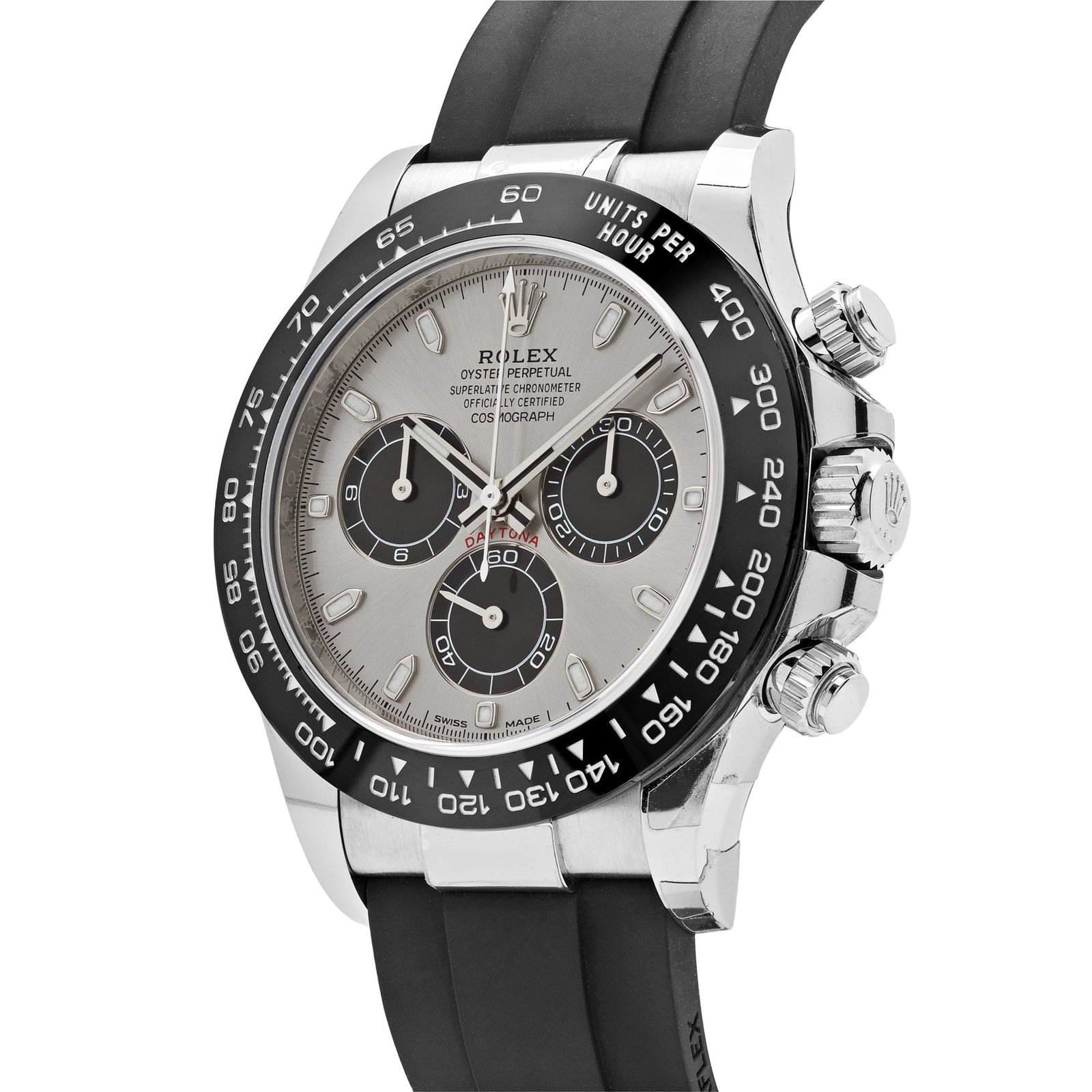 R01ex Daytona 116519LN ‘Ghost’ White Gold Bright Black Dial