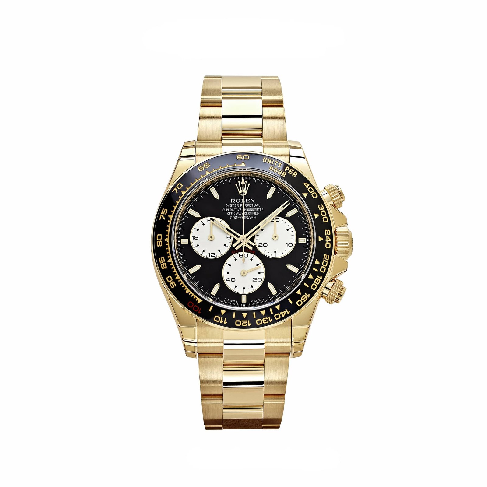 R01ex Daytona 126528LN ‘Le Mans’ Yellow Gold Black Dial