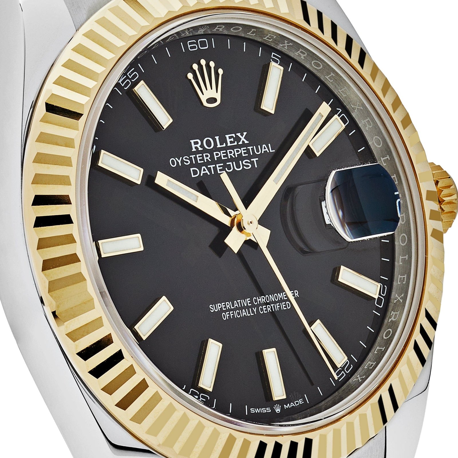 R01ex Datejust 41 126333 Yellow Gold Stainless Steel Black Dial Oyster (2024)