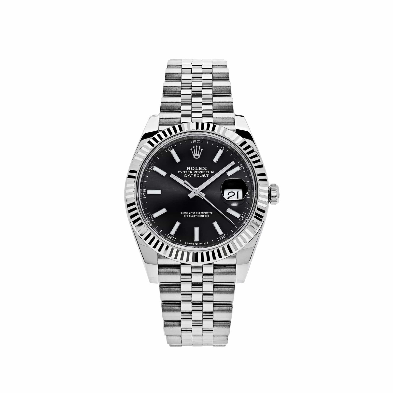 R01ex Datejust 41 126334 Stainless Steel Black Dial Jubilee Bracelet
