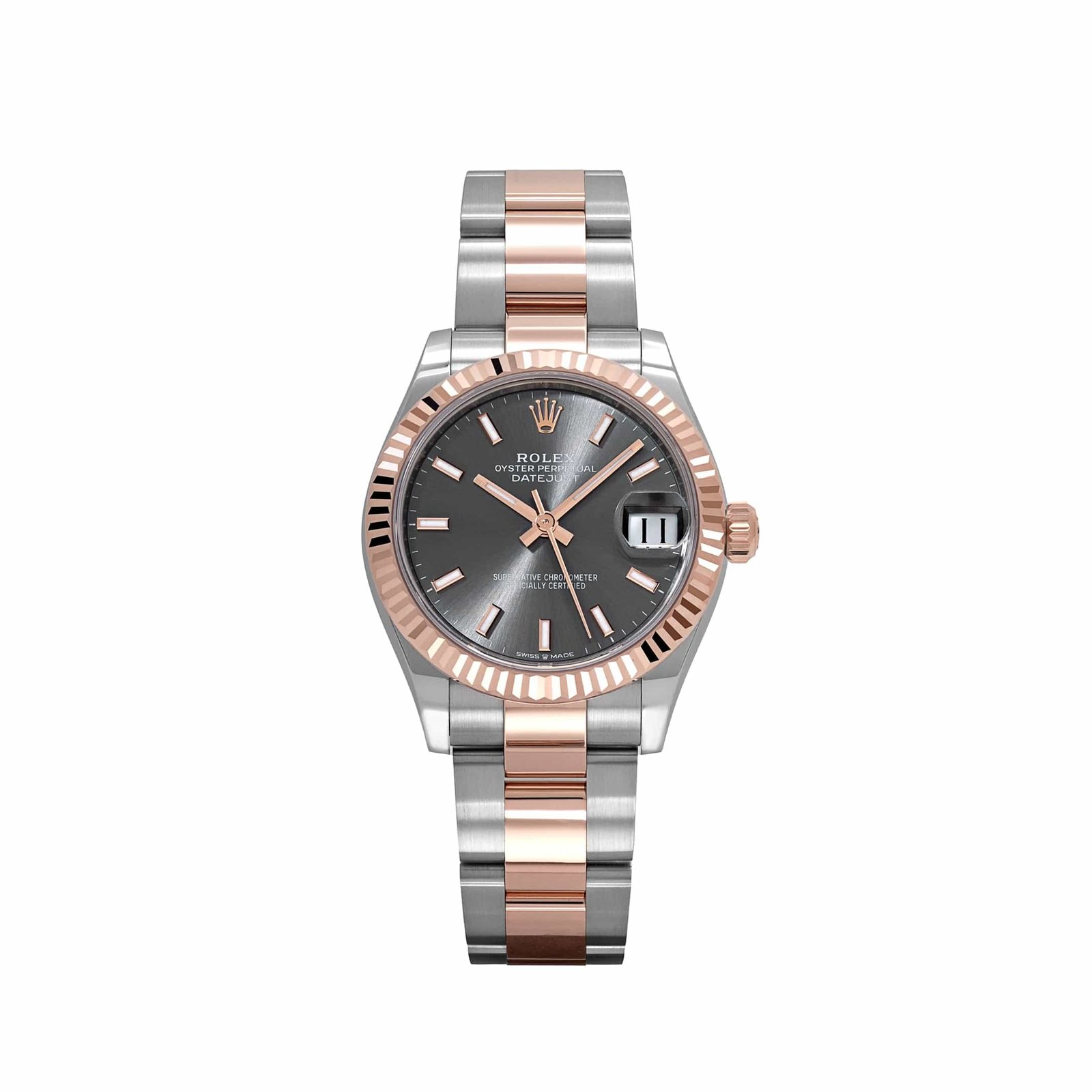 R01ex Datejust 31 278271 ‘Ladies’ Rose Gold Stainless Steel Slate Dial Oyster (2025)