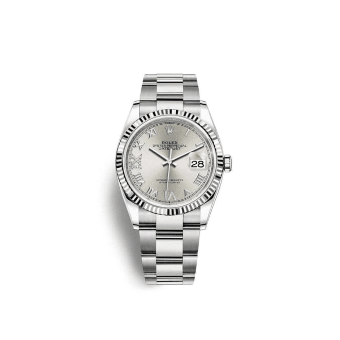 R01ex Datejust 36 126234 Stainless Steel Silver Dial Oyster