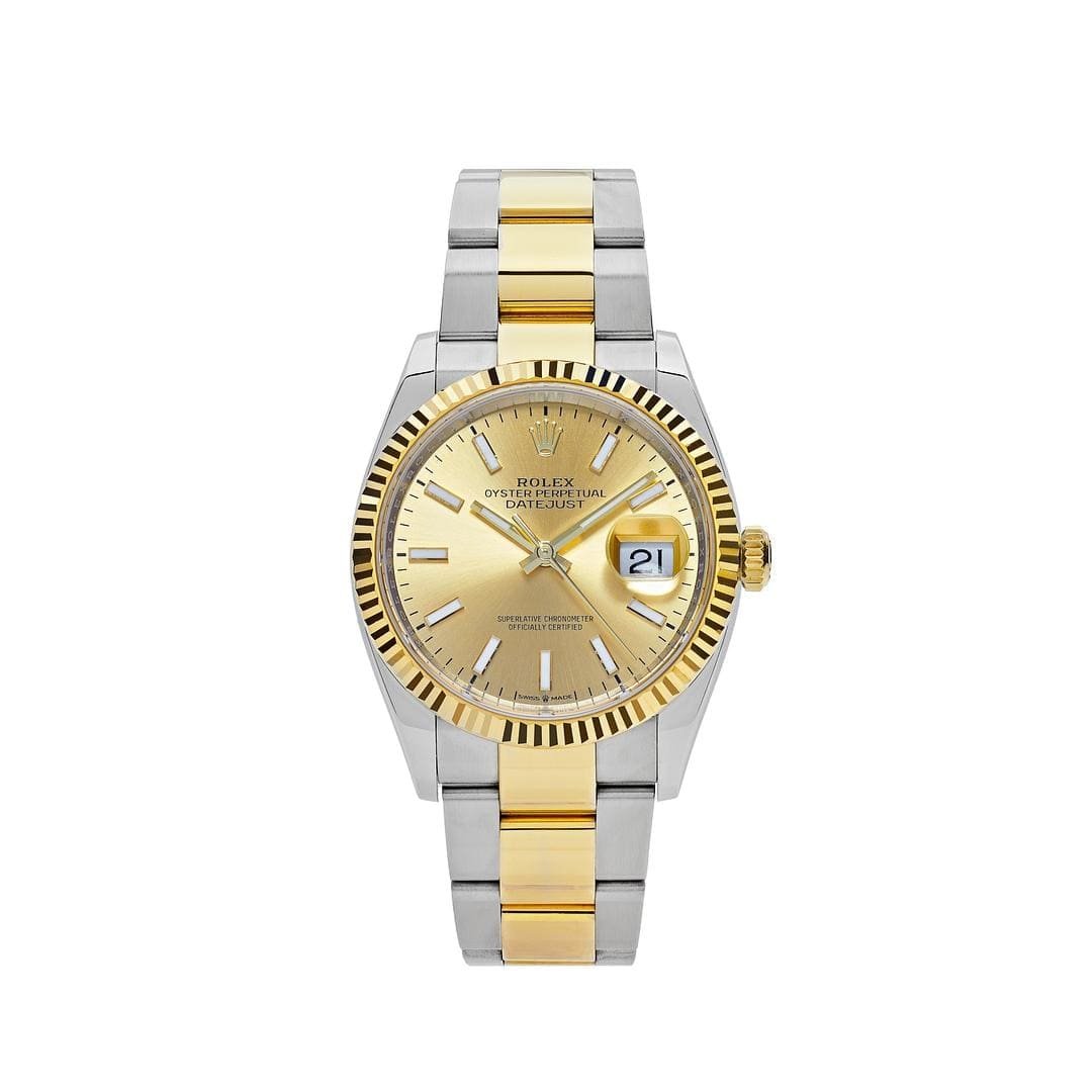 R01ex Datejust 41 126333 Stainless Steel Yellow Gold Champagne Dial Oyster (2023)