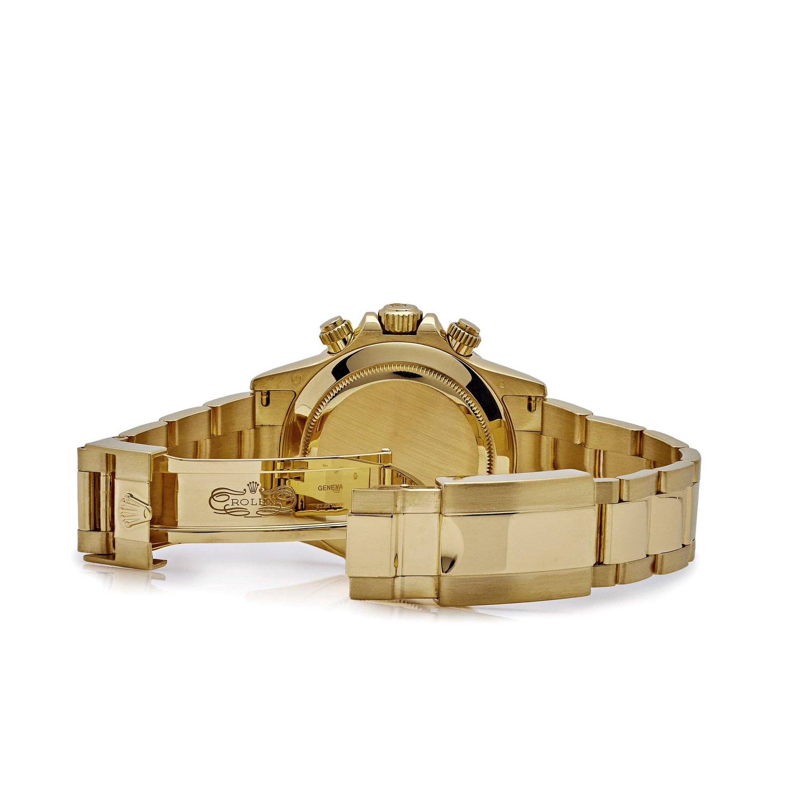 R01ex Daytona 116578SACO Yellow Gold Sapphire Bezel Mother Of Pearl Dial