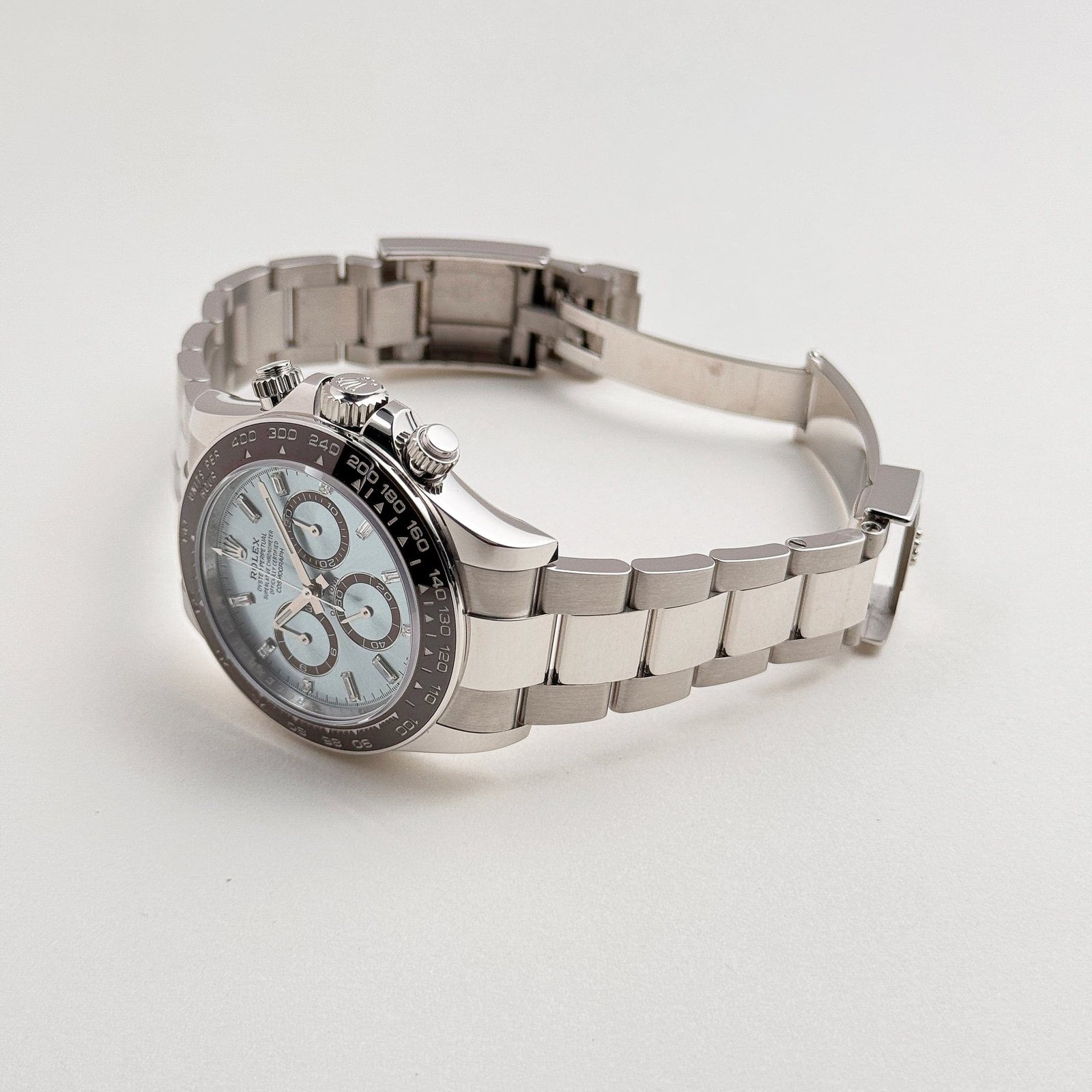 R01ex Daytona 126506 Platinum Ice Blue Baguette Dial (2024)