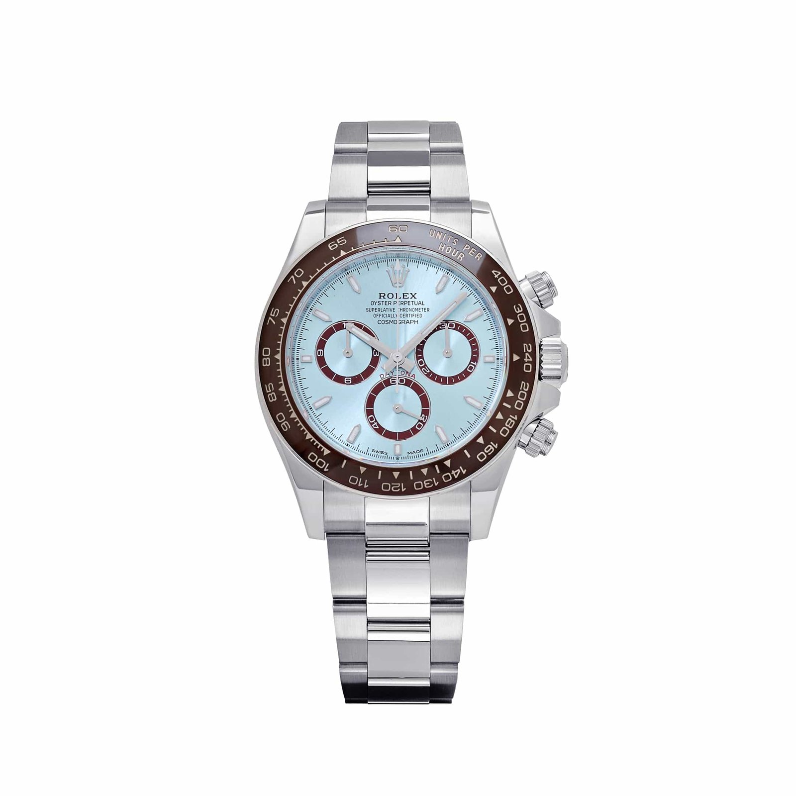 R01ex Daytona 126506 Platinum Ice Blue Dial