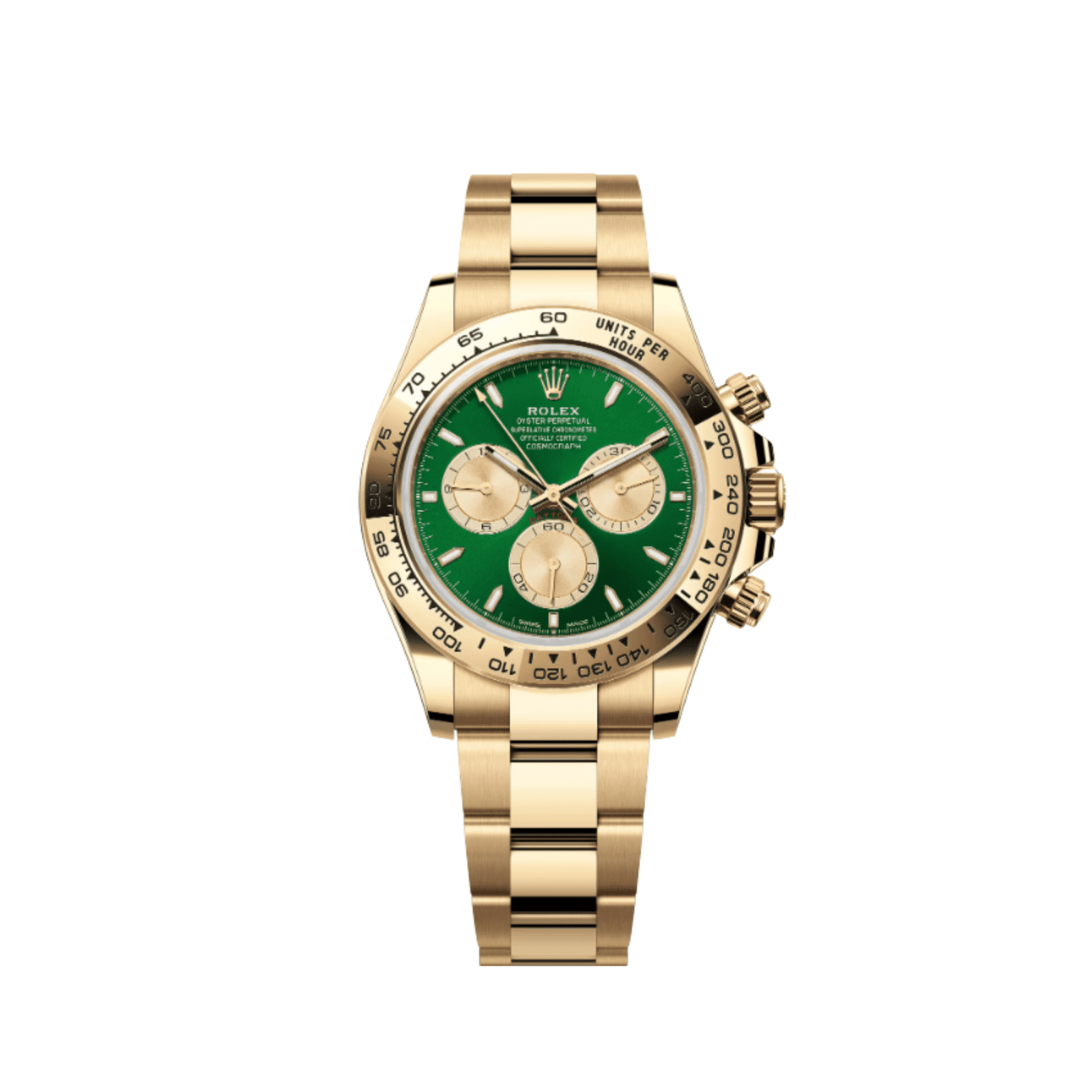 R01ex Daytona 126508 Yellow Gold Green Dial (2025)