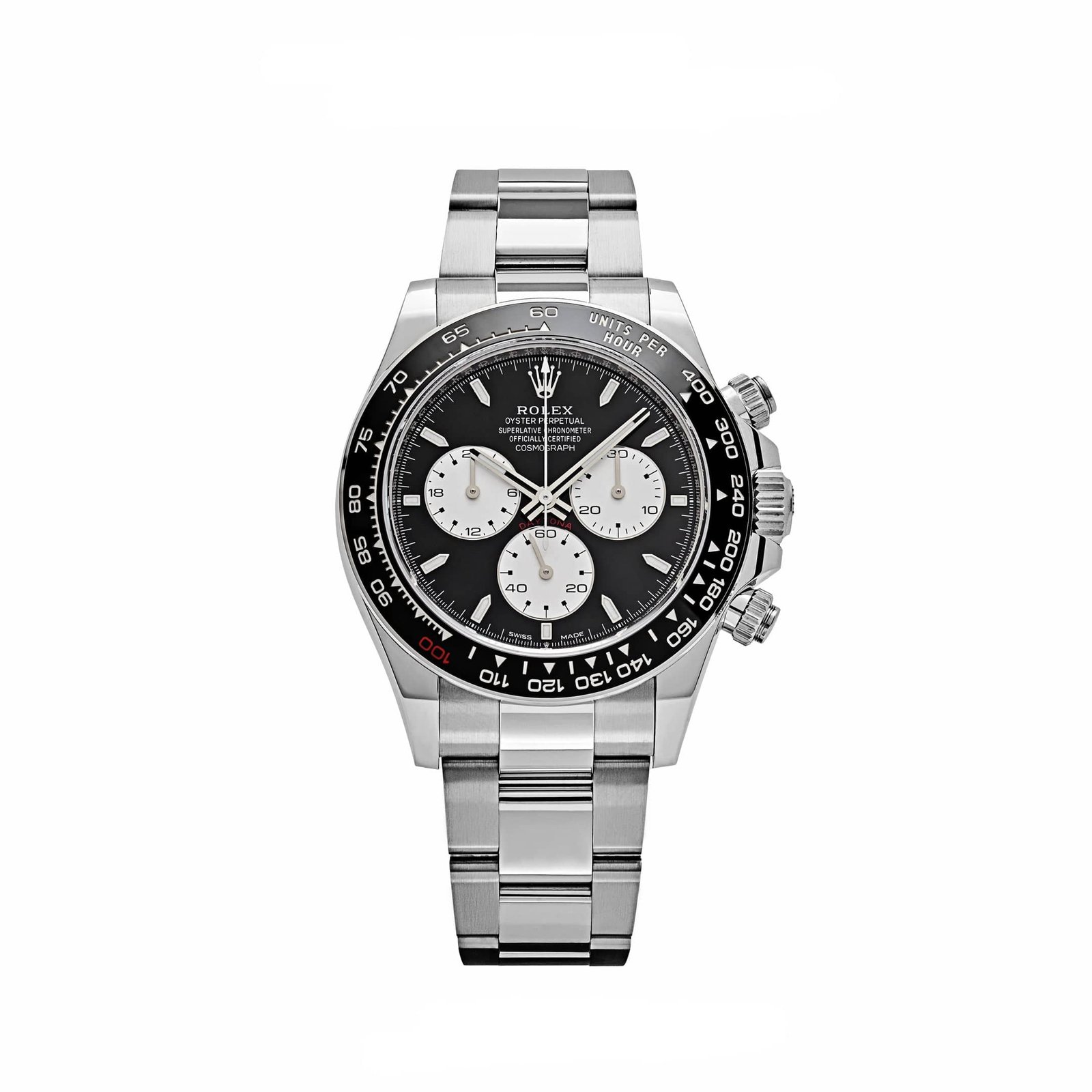 R01ex Daytona 126529LN ‘Le Mans’ White Gold Black Dial 40 mm