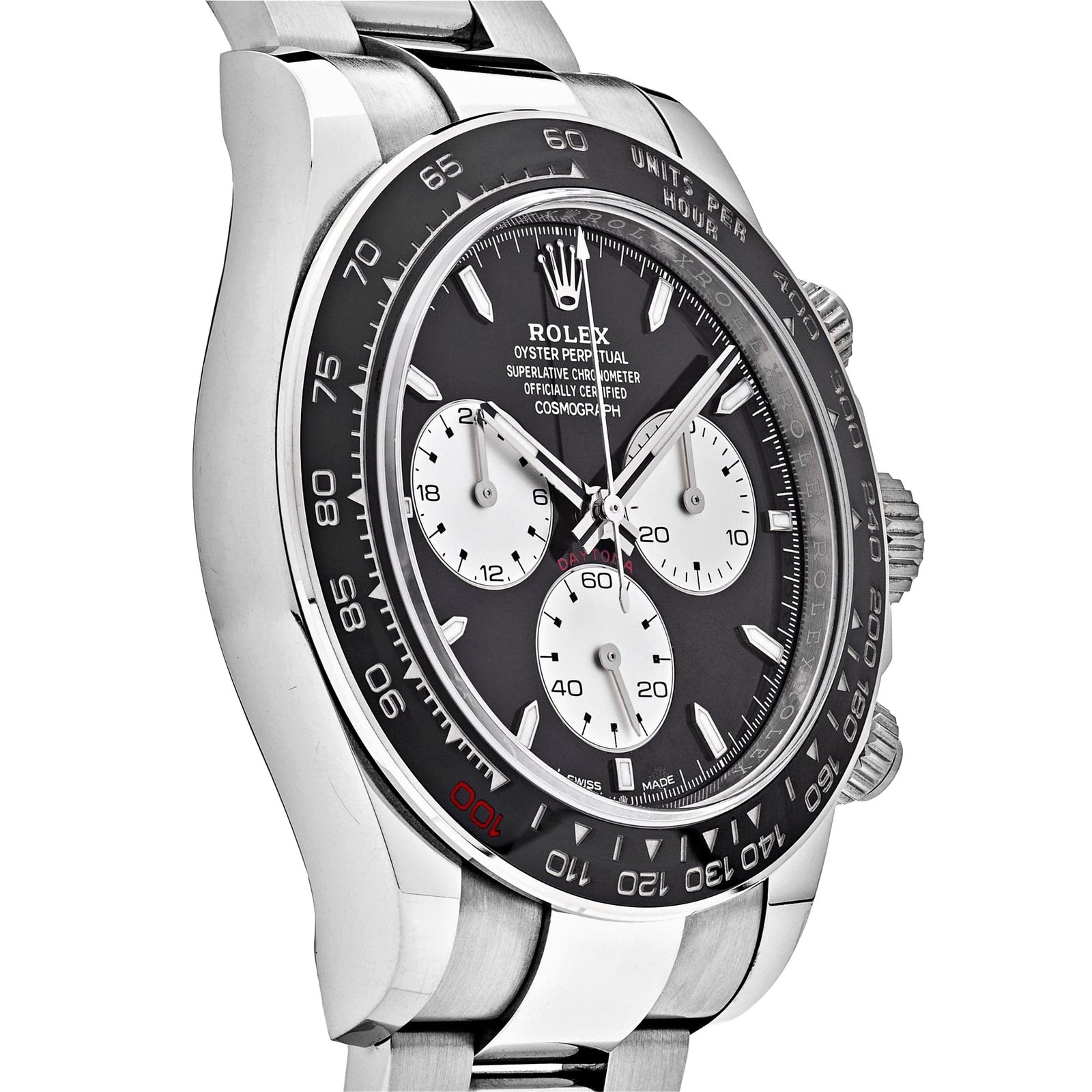 R01ex Daytona 126529LN ‘Le Mans’ White Gold Black Dial 40 mm