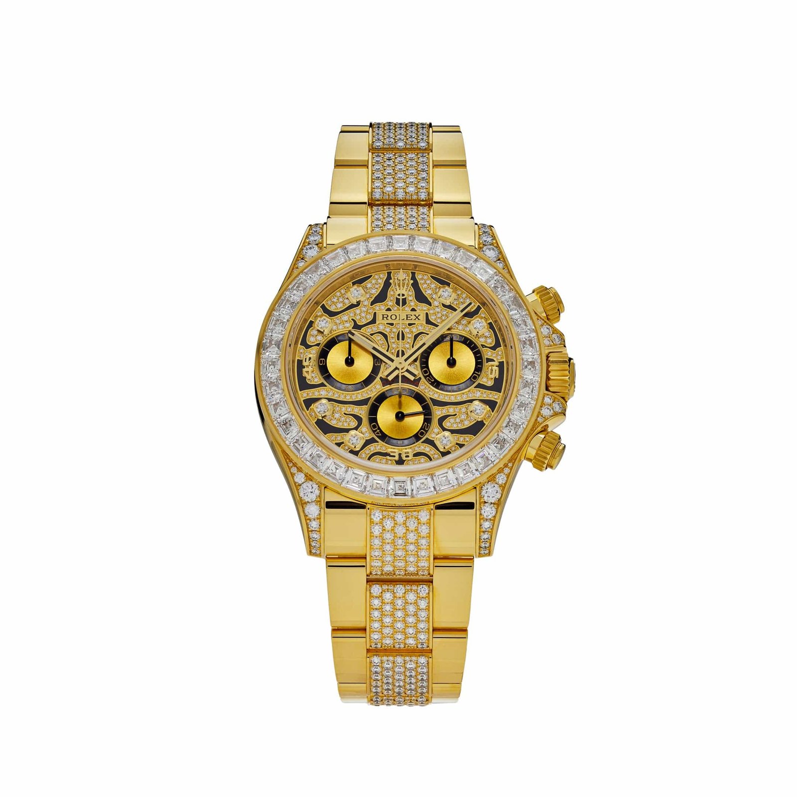 R01ex Daytona ‘Eye of the Tiger’ 116598TBR Yellow Gold D1am0nd Accents