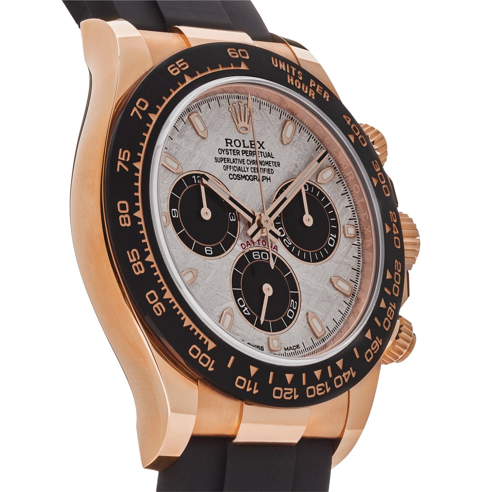 R01ex Daytona 116515LN Rose Gold Meteorite Dial